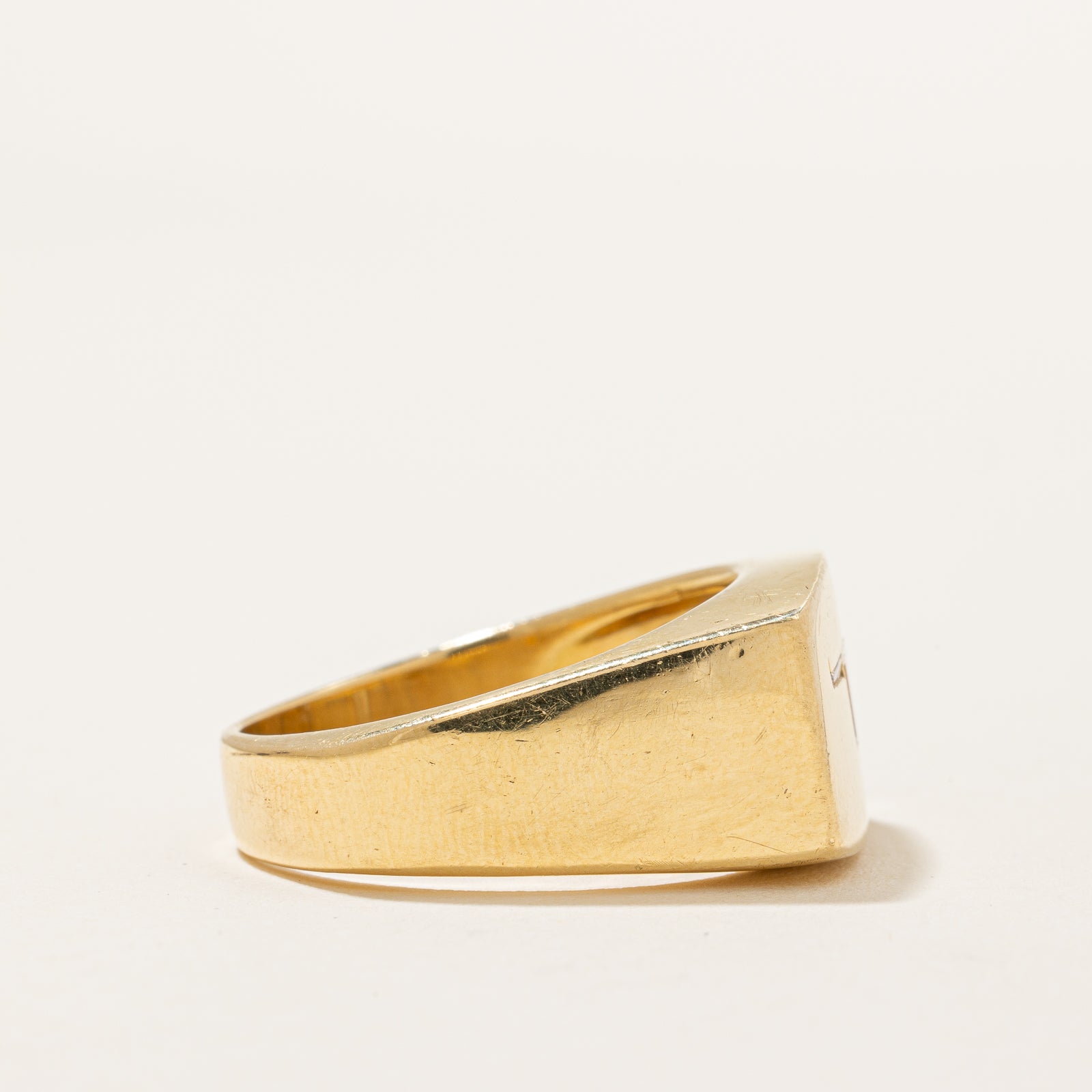0.27ctw Diamond Bull Ring for Men - Size 9 Solid Gold Statement Jewelry - Perfect for Gifts, Weddings & Special Occasions