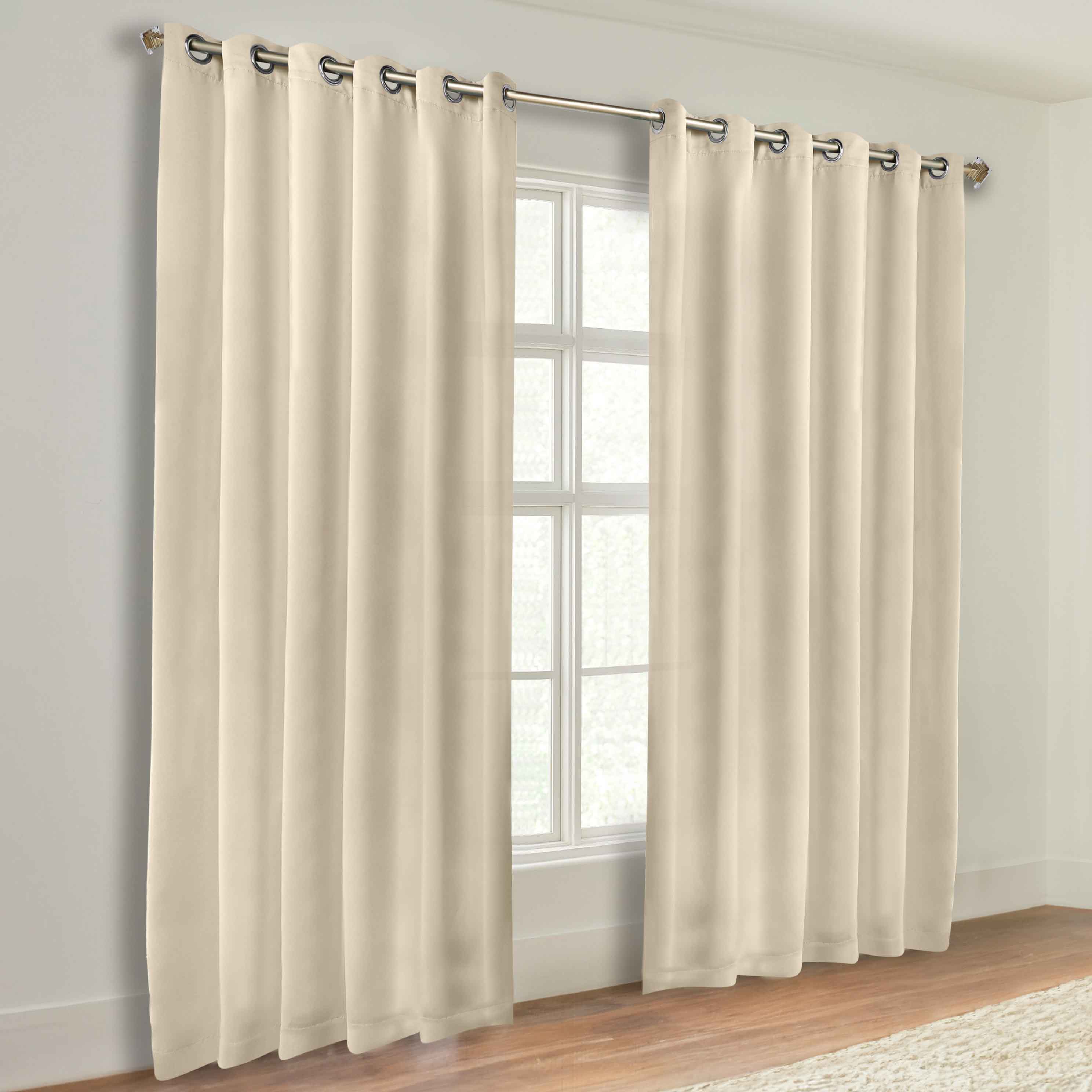 Classic Modern Solid Blackout Curtain Panels - Set of 2 for Bedroom & Living Room - Light Blocking Thermal Insulated Window Drapes for Home Decor