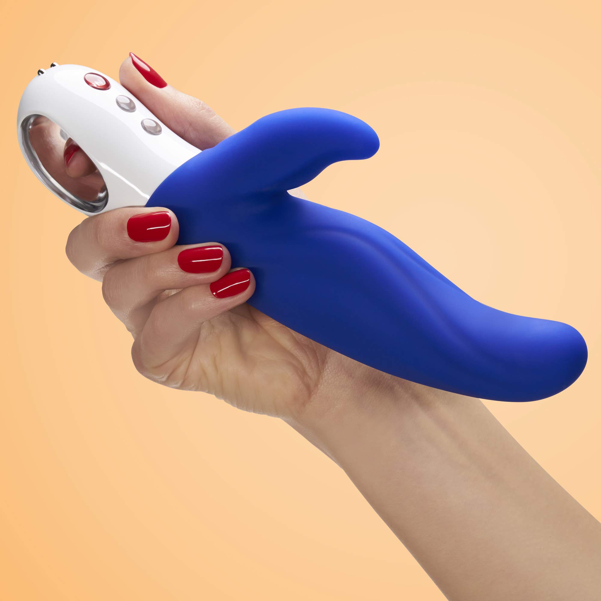 Premium Rechargeable Silicone Vibrator - FUN FACTORY G5 Series Luxury Adult Toy for Women & Men | Waterproof, Body-Safe Dildo with Powerful Vibrations | Perfect for Couples Play, Solo Pleasure & Sensual Exploration (Lady BI Ultramarine)
