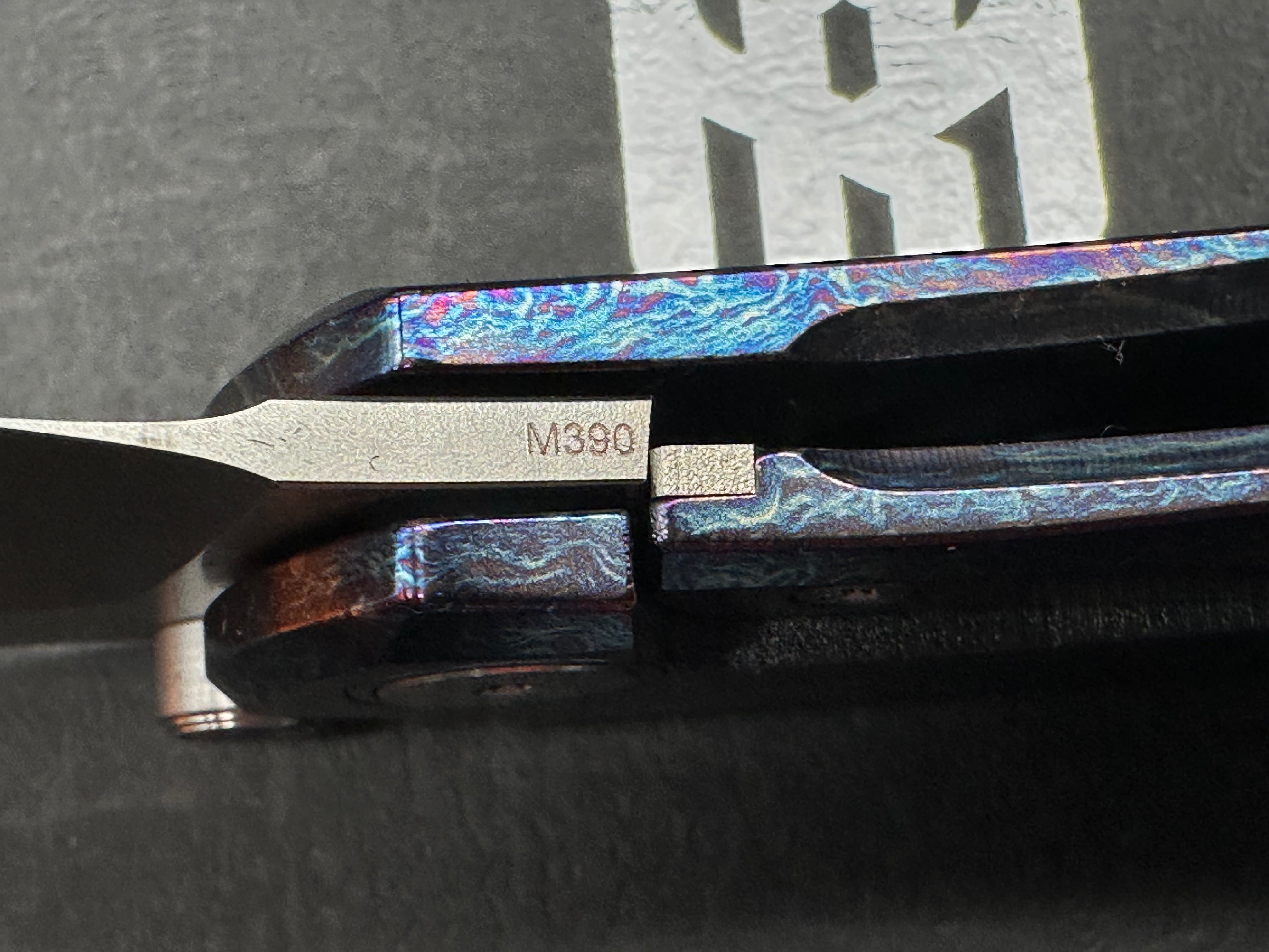REMETTE Wild Species M390 Folding Knife - Colorful Titanium Handle - Premium EDC Pocket Knife for Outdoor Camping, Hiking & Survival Gear