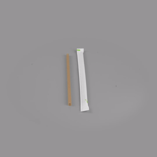 Eco-Friendly Compostable PLA Sugarcane Straws - 8 1/4