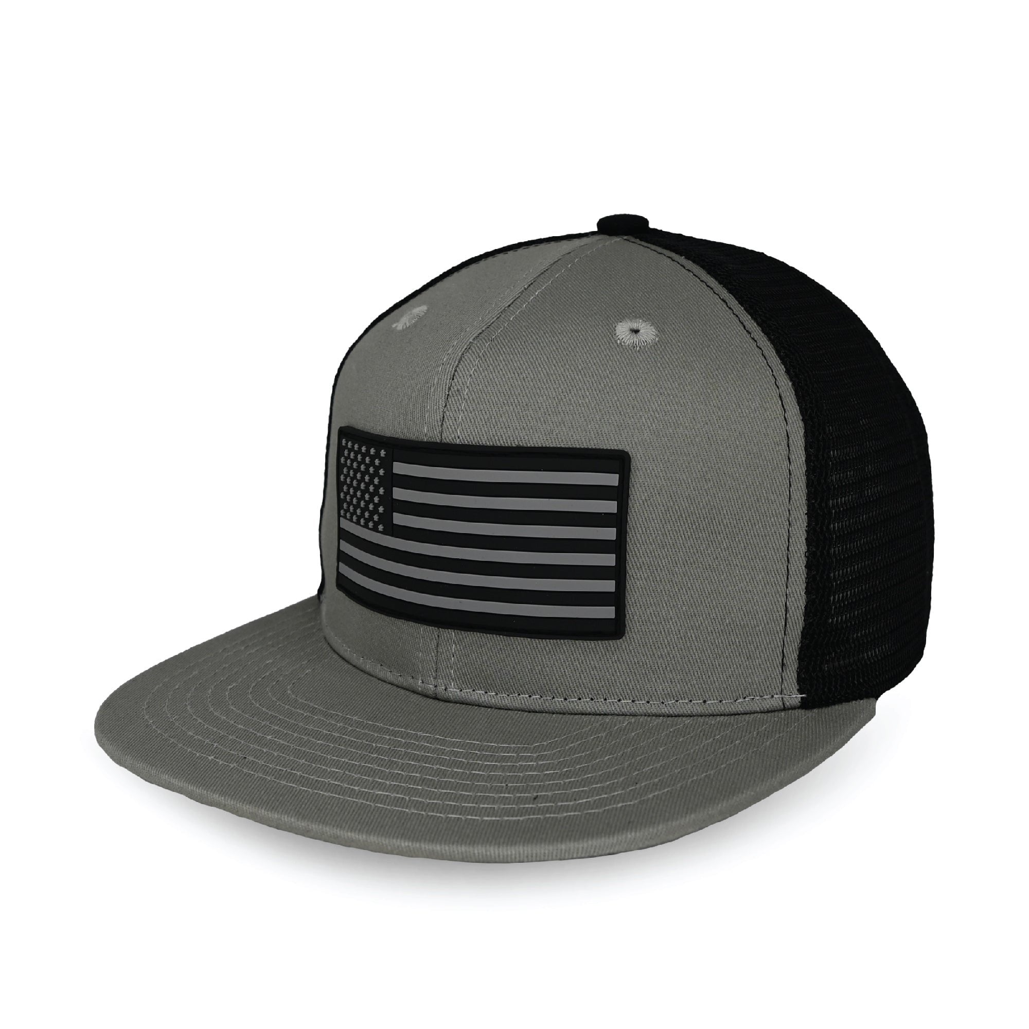 Tactical USA Flag Trucker Hat - Adjustable Military Cap for Outdoor, Hiking, and Patriotic Events | Stylish & Durable American Flag Design