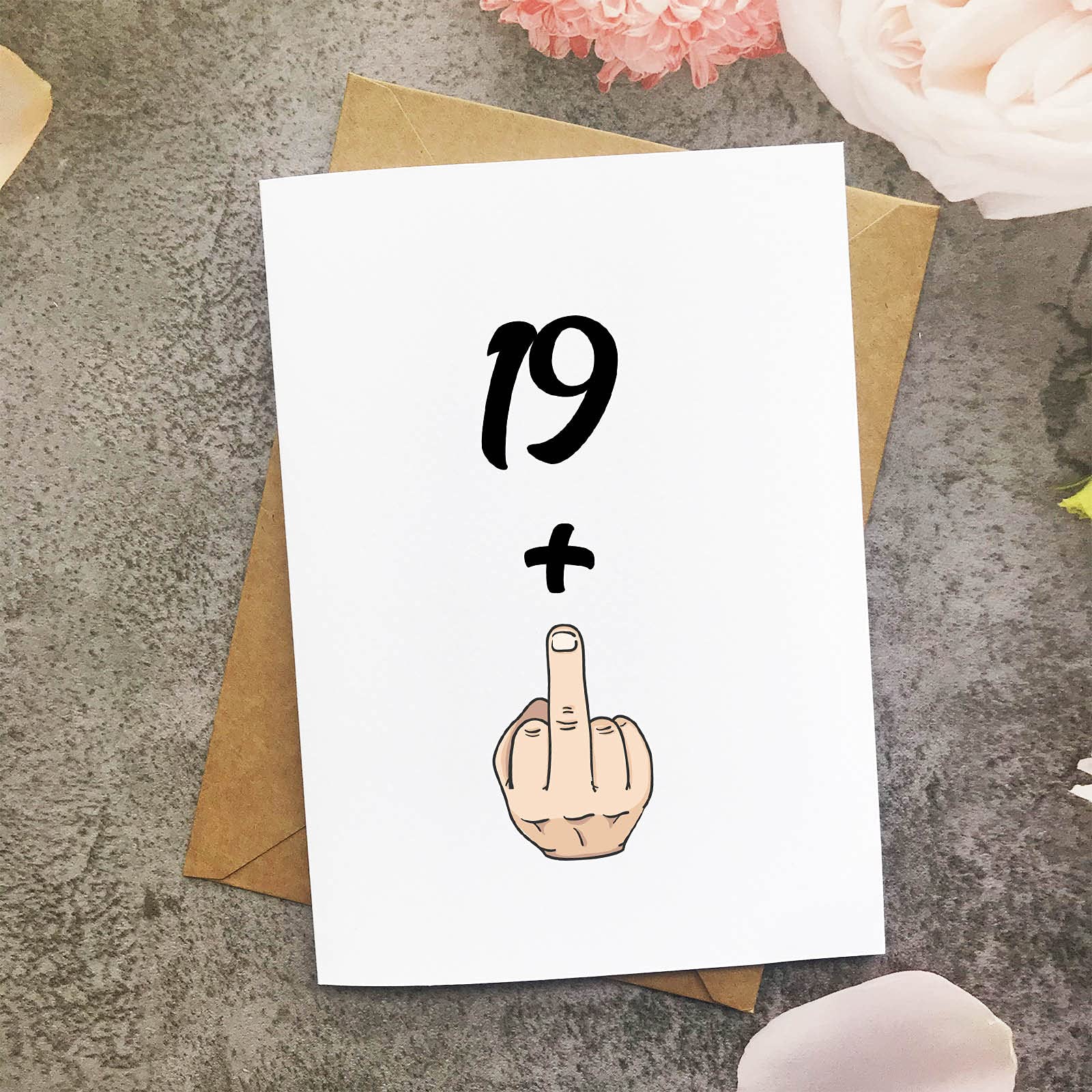 Funny 20th Birthday Card for Her or Him - 19+1 Sweet 20 Years Old Joke Gift Card - Perfect for 20th Birthday Parties, Milestone Celebrations & Humorous Greetings