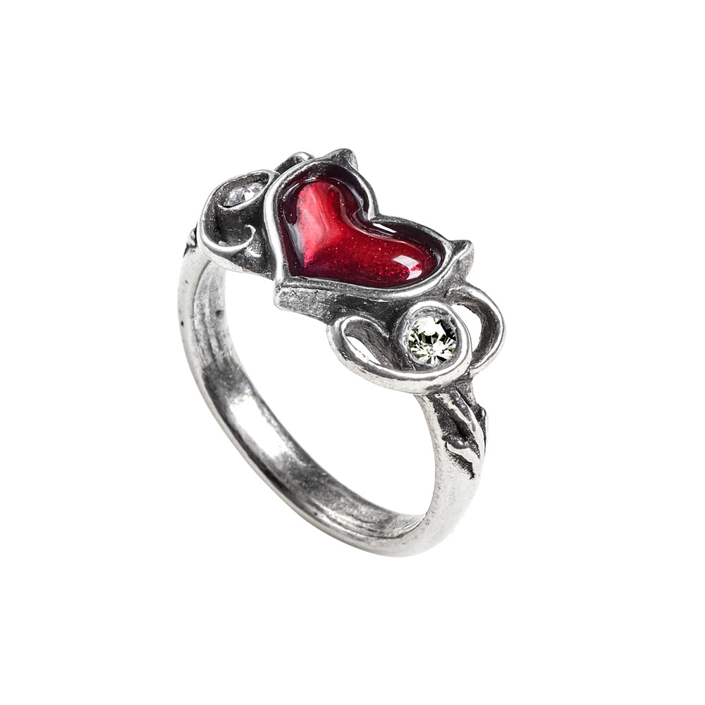 Little Devil Ring - Gothic Punk Jewelry for Women, Unique Skull & Crossbones Design, Stainless Steel Band - Perfect for Halloween, Cosplay, and Edgy Fashion