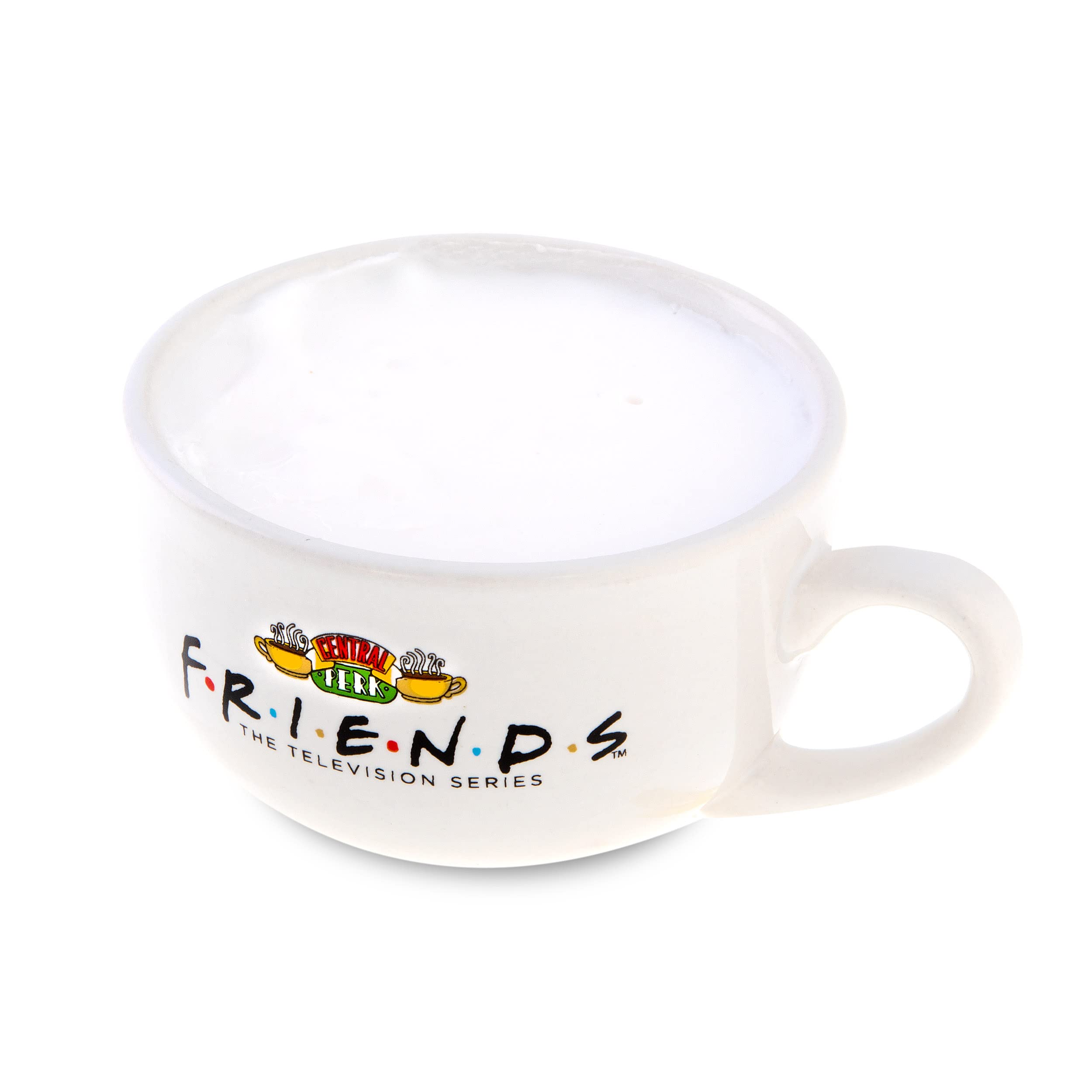 Friends TV Show Central Perk Mug Shaped Vanilla Body Butter - 10.1 fl oz Moisturizing Cream for Dry Skin, Iconic Series Themed Gift for Fans - Perfect for Birthday, Christmas & Self-Care Moments