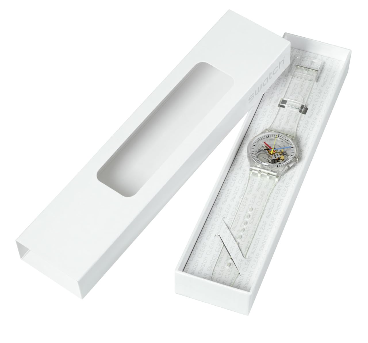Swatch New Gent BIOSOURCED Clearly Quartz Watch - Stylish Eco-Friendly Unisex Timepiece for Everyday Wear & Casual Outfits