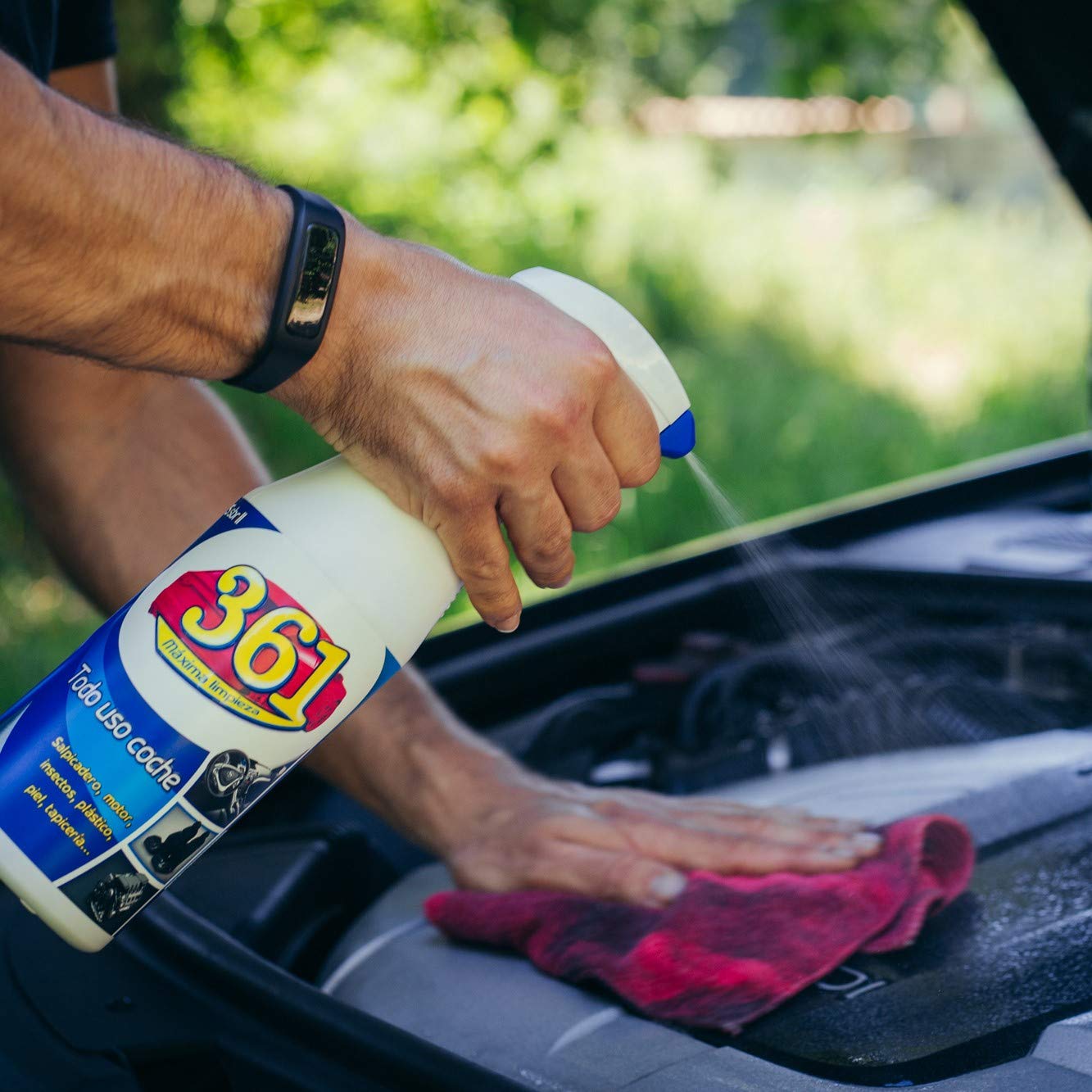 361 Multi-Surface Car Cleaner – Upholstery, Dashboard & Leather Cleaner – Interior & Exterior Car Care – 25.36 oz – Removes Stains & Protects Surfaces – Ideal for Cars, Trucks & SUVs