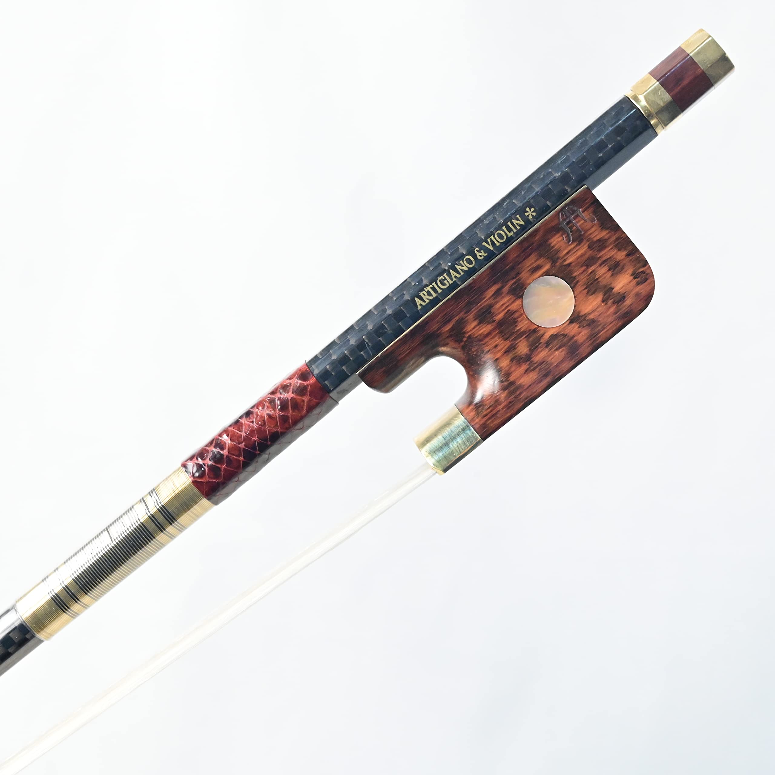 Premium Carbon Fiber Cello Bow with Snakewood Frog - Professional Grade for Musicians & Performers | Perfect for Classical Concerts, Orchestras & Solo Performances