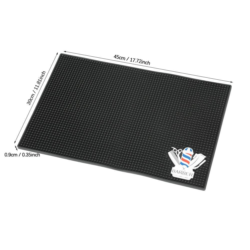 Heat Resistant Silicone Mat for Hair Styling Tools - Universal Fit for Flat Irons, Curling Wands & Hair Dryers | Salon-Grade Protection for Countertops & Vanity Tables | Perfect for Home & Professional Hair Styling