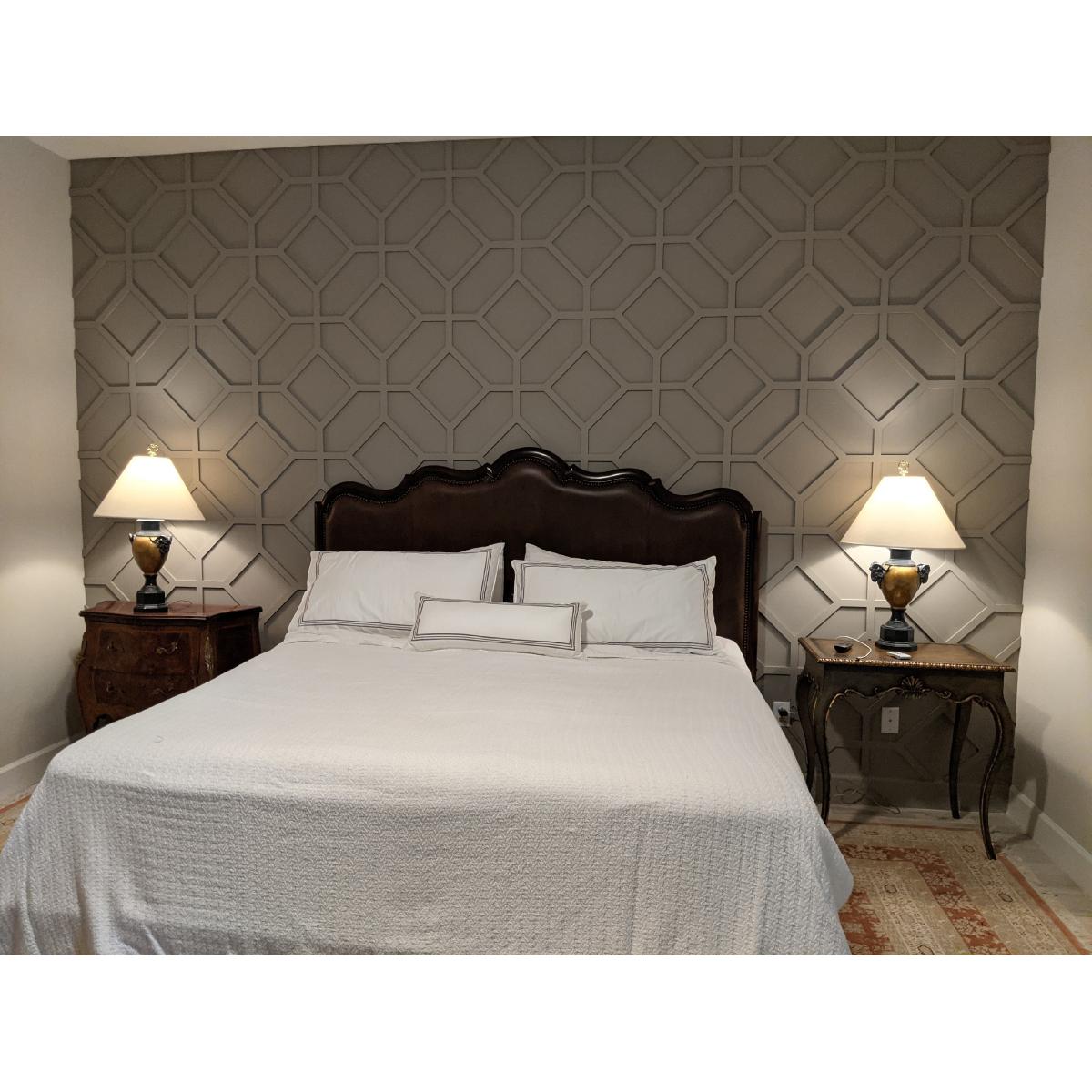 Decorative Fretwork Wall Panels - Cameron Intricate Laser Cut Design for Home & Office Decor - Perfect for Living Room, Bedroom, and Interior Accent Walls