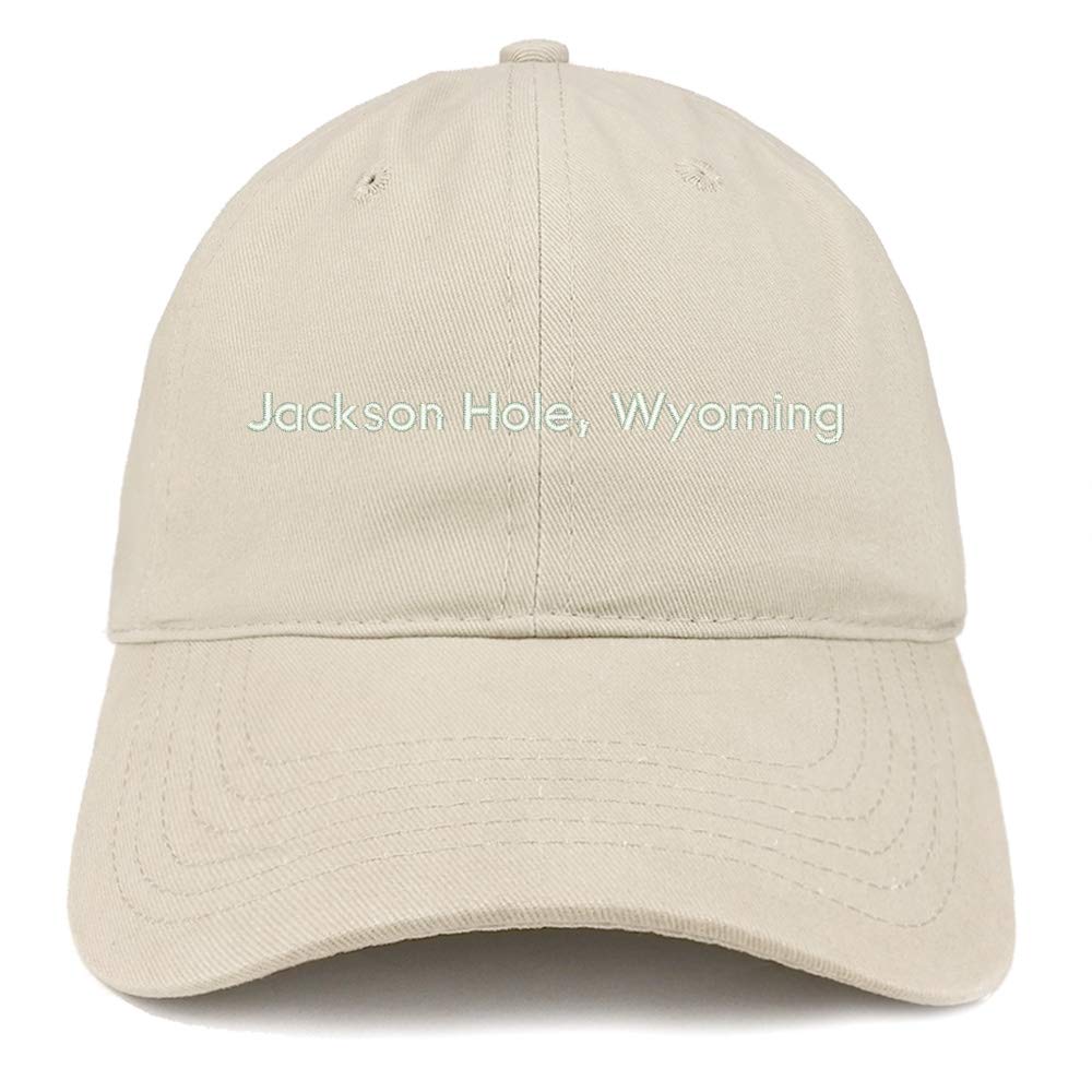 Trendy Cotton Unstructured Dad Hat - Casual & Comfortable Baseball Cap for Men & Women - Perfect for Outdoor Activities, Travel, and Everyday Wear in Jackson Hole Wyoming
