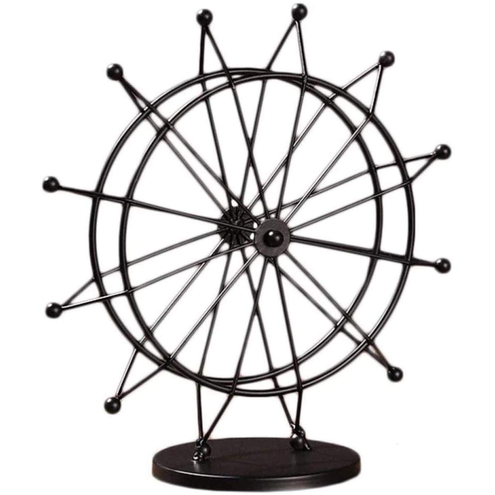 Vintage Iron Ferris Wheel Table Decor - Office & Home Decorative Ornament with Hanging Lights | Perfect for Living Room, Bedroom, and Wedding Centerpiece Decorations