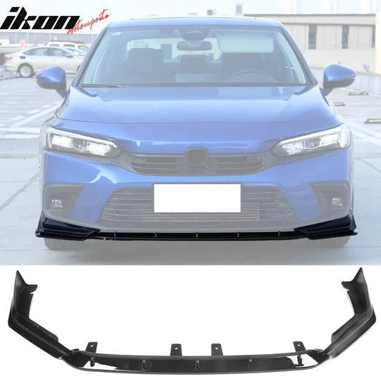 IK Style Front Bumper Lip for 2022-2024 Honda Civic Sedan & Hatchback (11th Gen) | Durable PP Material | Aggressive Styling Upgrade for Street & Track Performance