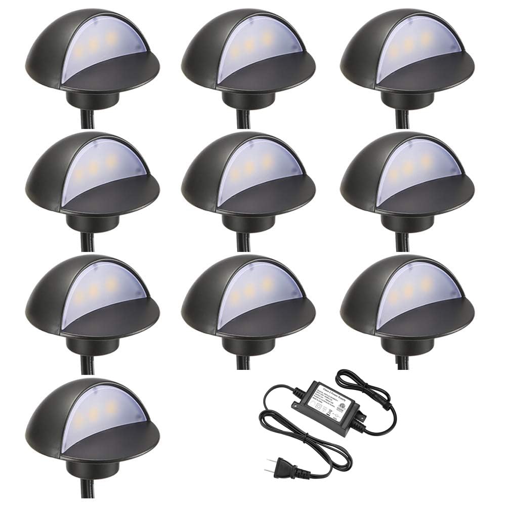 FVTLED 10-Pack Low Voltage LED Deck Lights - Φ1.97