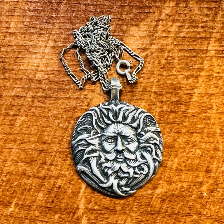 925 Sterling Silver Celtic Belenos Sun God Pendant Necklace - Perfect for Pagan & Wiccan Jewelry, Spiritual Gifts & Celtic Heritage Wear