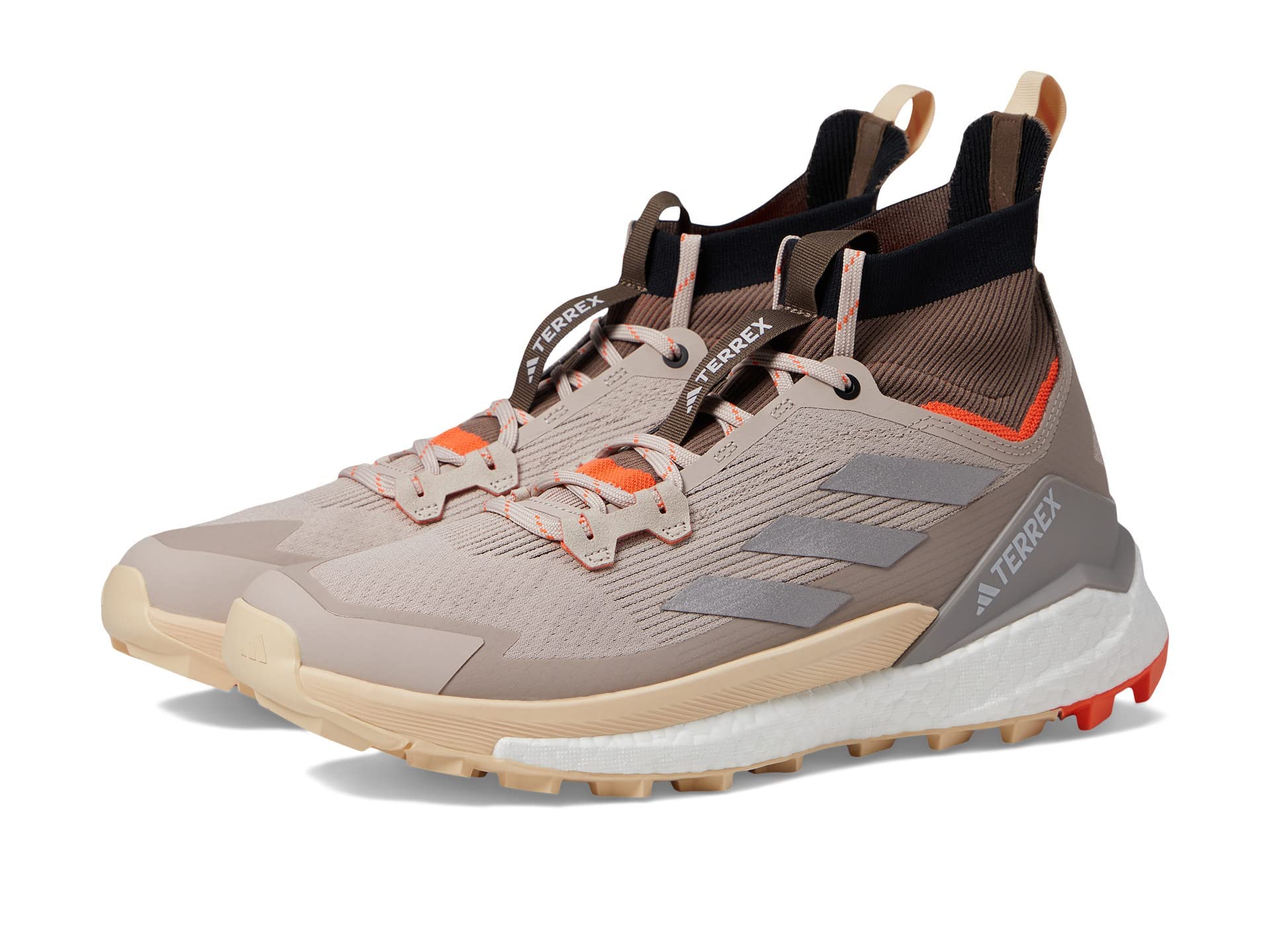 adidas Terrex Free Hiker 2.0 Men's Hiking Boots - Lightweight Waterproof Trail Shoes for Outdoor Adventures, Size 9.5 US, Brown - Perfect for Mountain Trekking & Backpacking