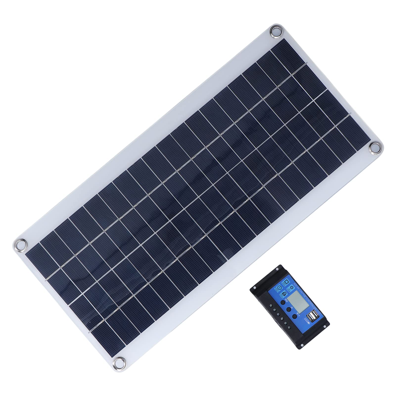 8W 30A Monocrystalline Flexible Solar Panel Kit - High Efficiency Portable Solar Charger for RV, Boat, Camping & Outdoor Adventures