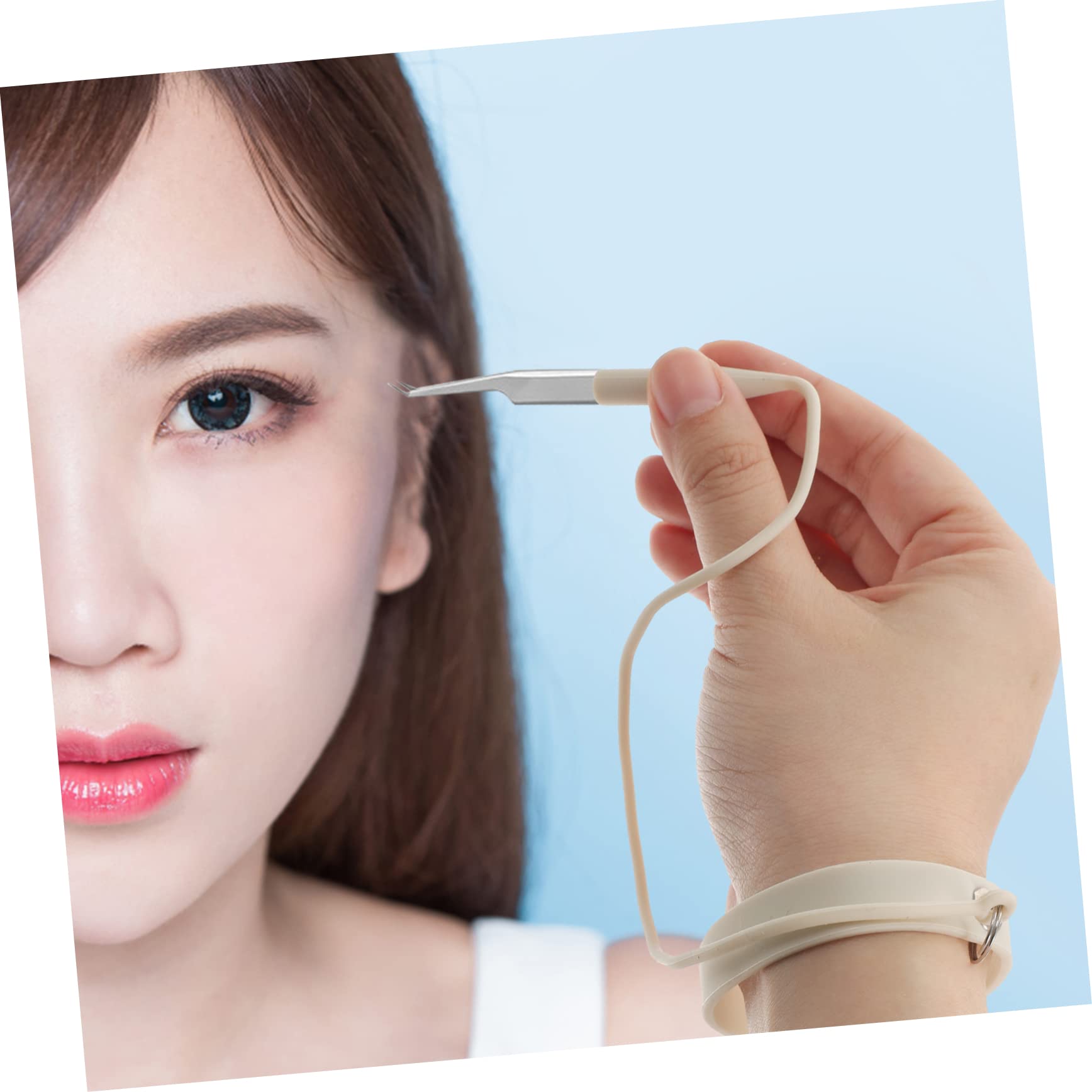 Professional Silicone Tweezer Holder Bracelet for Eyelash Extensions - Secure Lash Tweezers & Tools Organizer - Perfect for Lash Artists, Beauty Salons & DIY Home Use