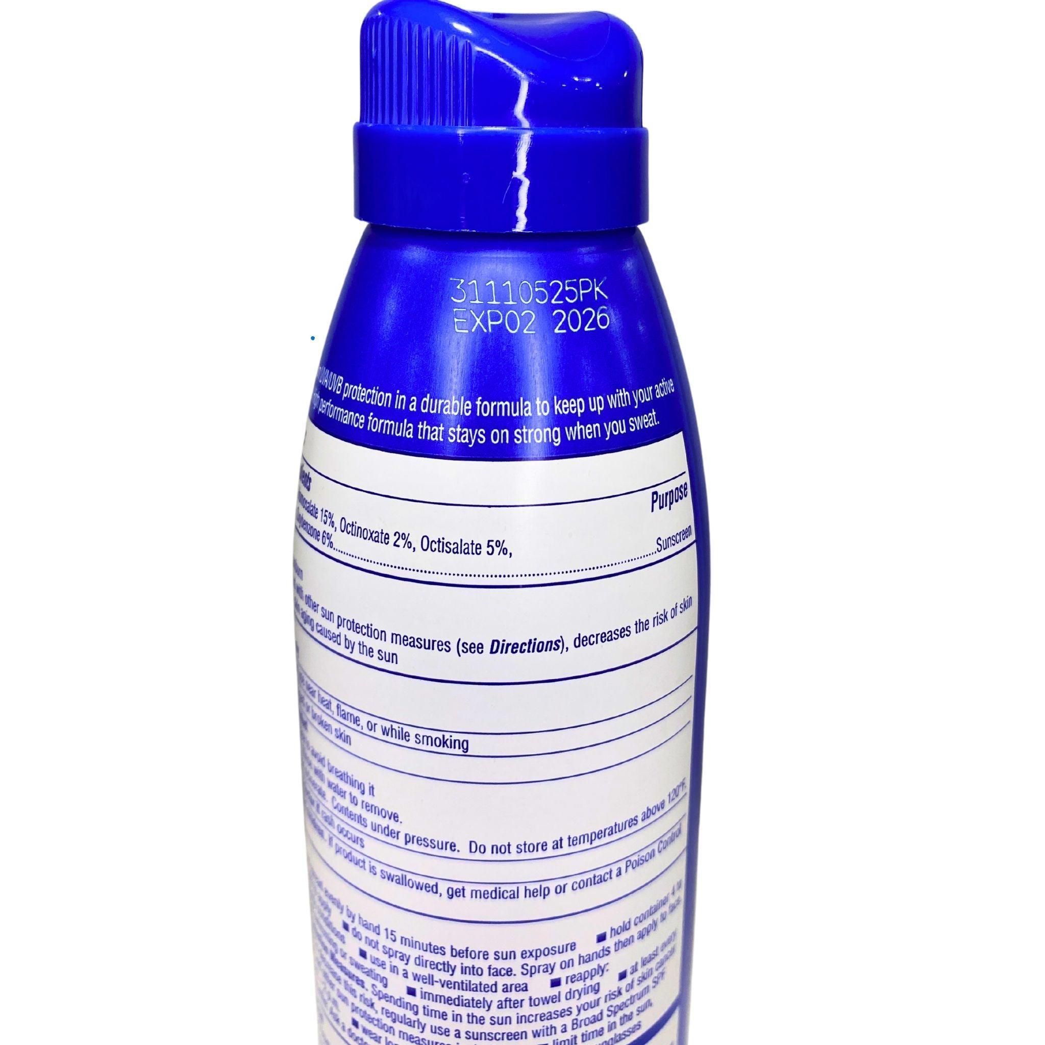 Coppertone Sunscreen Spray SPF 50 Water Resistant 100% - 4 in 1 Performance Sun Protection for Sports & Outdoor Activities - 60 Pack Bulk (Ideal for Beach, Pool, Hiking & Summer Sports)