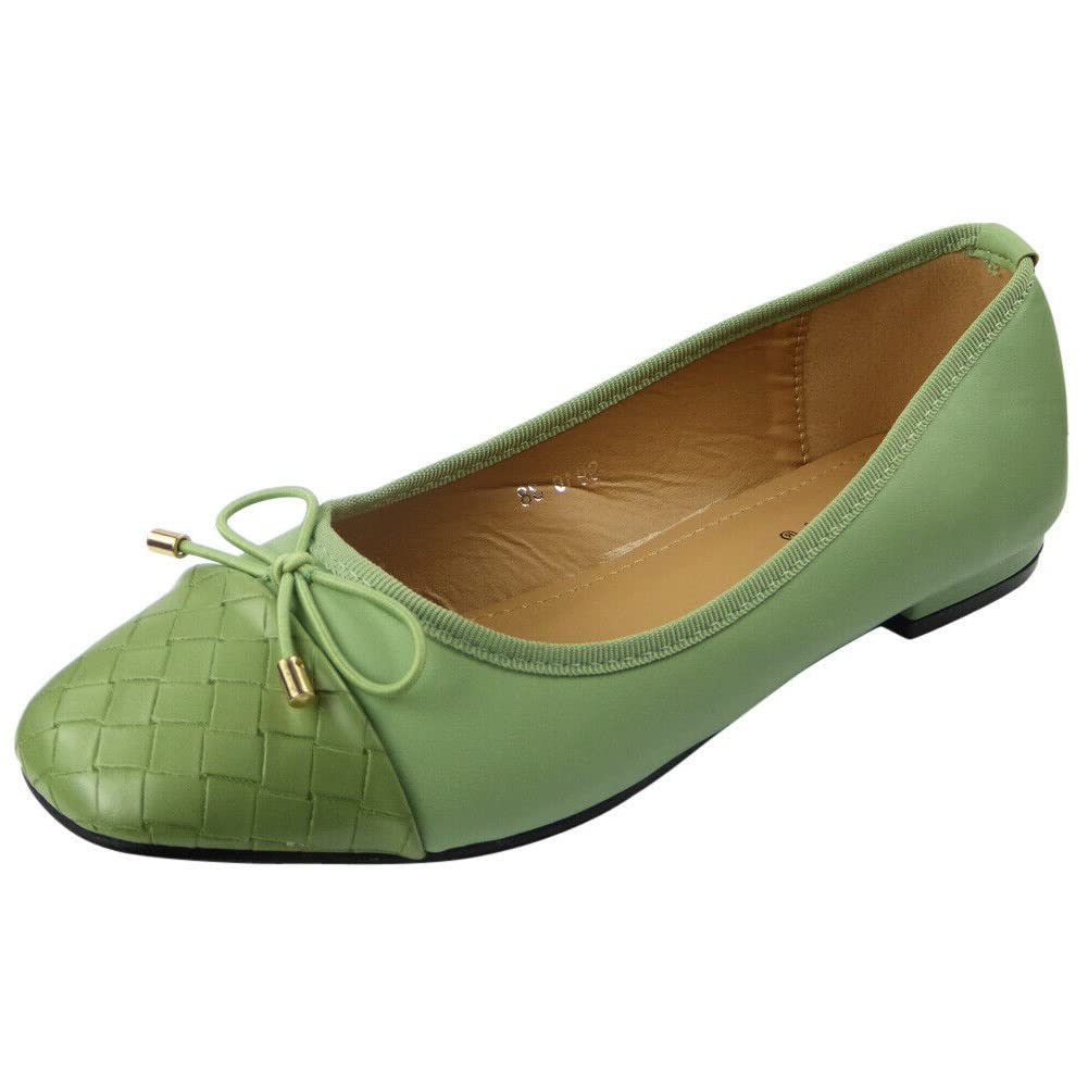 Women's Ballerina Flats - Comfortable Slip-On Office & School Shoes for Ladies | Size 3-8 | Perfect for Work, Commuting & Casual Wear