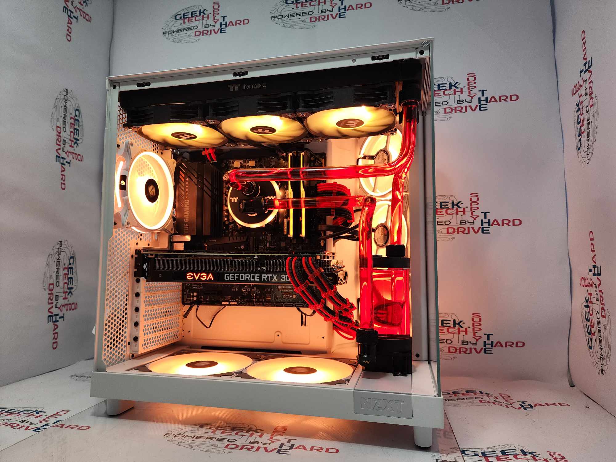 GTech Gaming PC with AMD Ryzen 7 7800X3D, NVIDIA RTX 3080, 32GB DDR5 RAM, 1TB Gen4 NVMe SSD, Water Cooled Hard Piped White - Ultimate Gaming & Streaming Setup for Esports & 4K Gaming