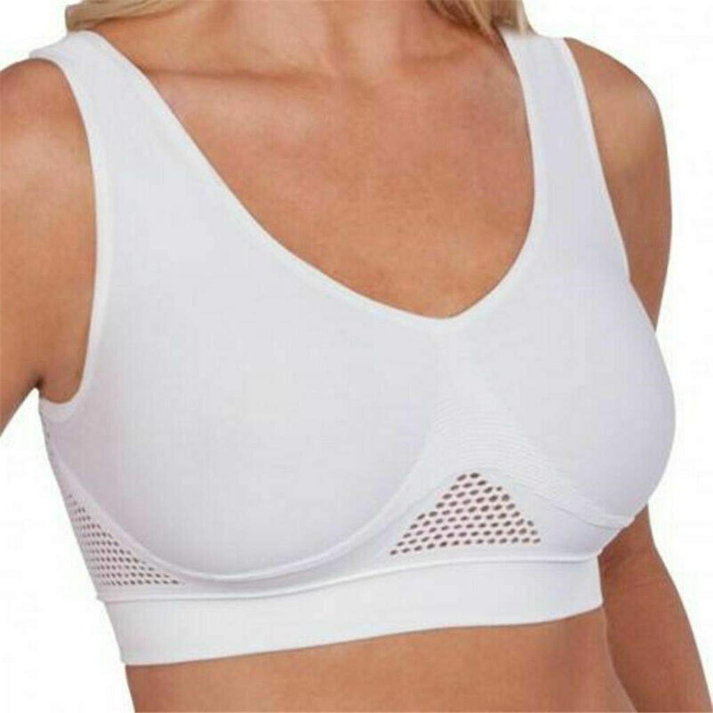 Wirefree Seamless Sports Bra for Women - Breathable Yoga Bra for Workout, Running & Sleep - Cooling Summer Activewear for Comfort & Support