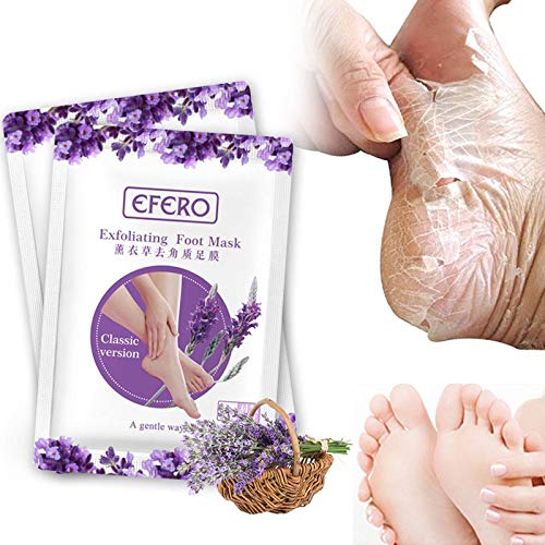 3 Pairs Exfoliating Foot Mask Socks - Dead Skin Peeling & Moisturizing Treatment for Cracked Heels & Dry Feet - Perfect for Pedicure, Spa & At-Home Foot Care