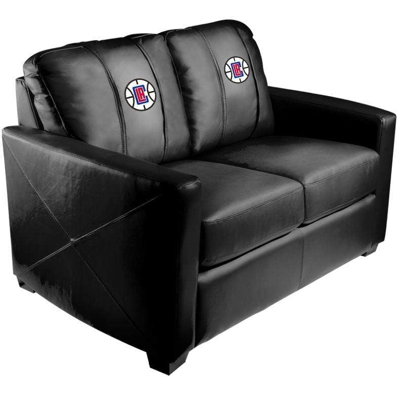 NBA Team Logo Stationary Loveseat - Comfortable Two-Seater Sofa for Living Room, Game Room & Man Cave Decor