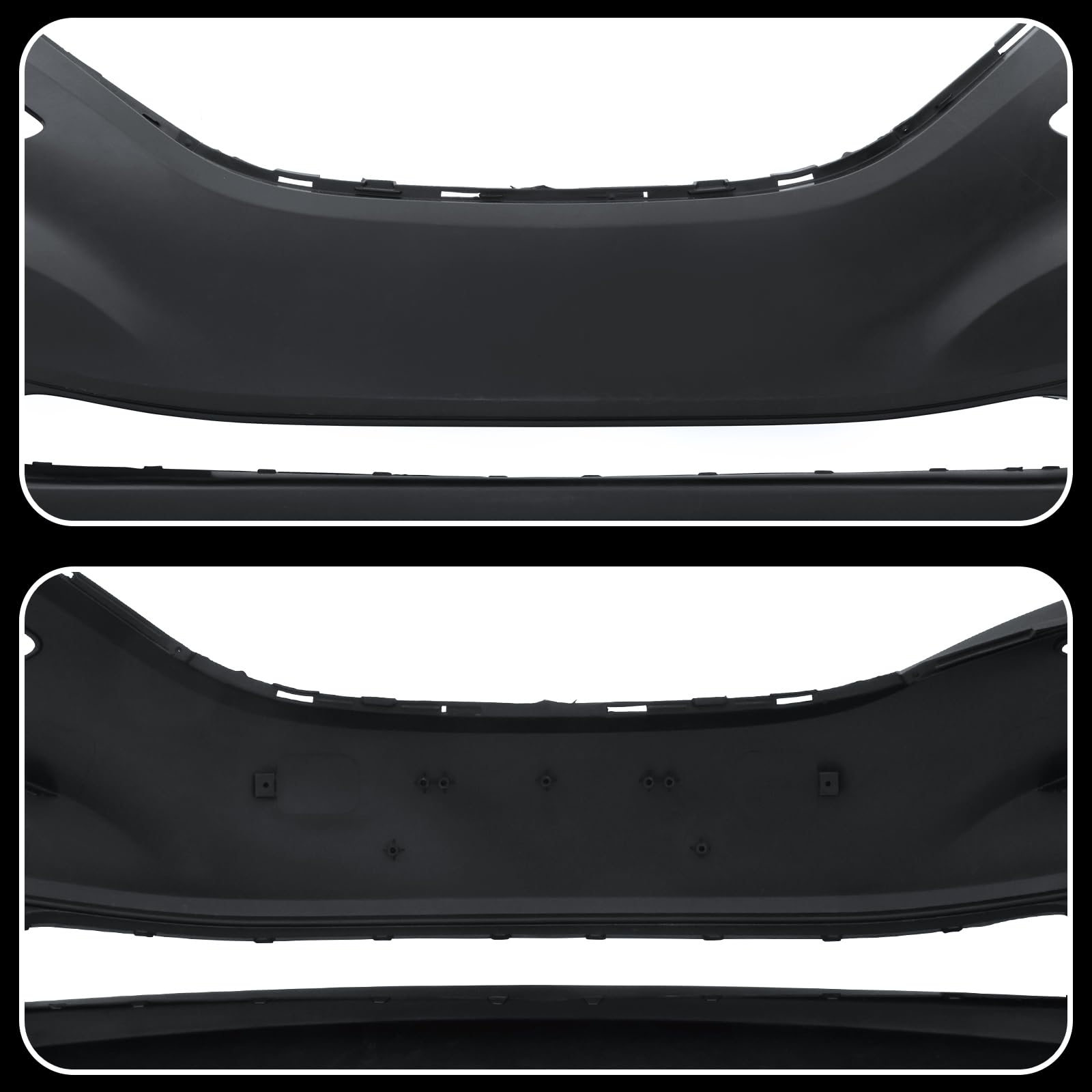 PENSUN Front Bumper Cover Replacement for 2011-2014 Hyundai Sonata - Black Plastic Bumper with Easy Installation - Perfect for Car Repair & Collision Damage Restoration
