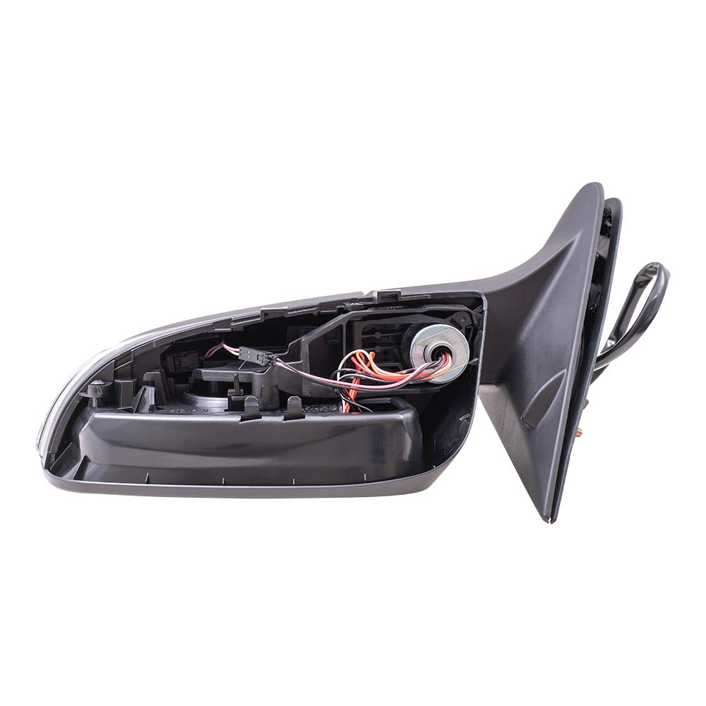 2014-2019 Toyota Highlander & Highlander Hybrid Driver Side Power Heated Mirror with Turn Signal & Blind Spot Detection - Black Paint to Match - Perfect for Safe Lane Changes & Winter Driving