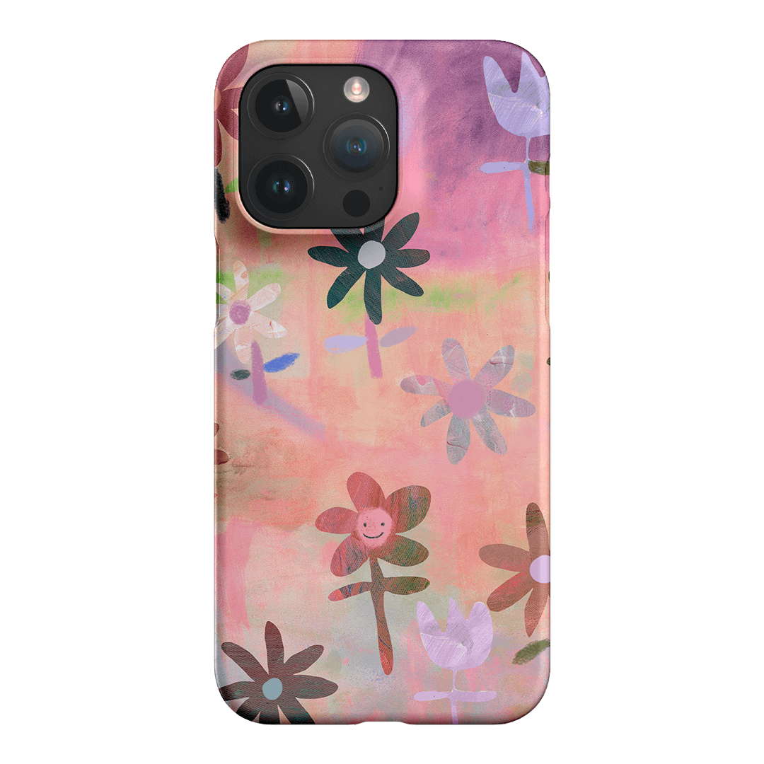 Premium Lazy Daisy Floral Phone Case - Shockproof & Slim Design for iPhone 15/14/13/12/Pro/Max - Perfect for Everyday Use, Travel & Outdoor Activities
