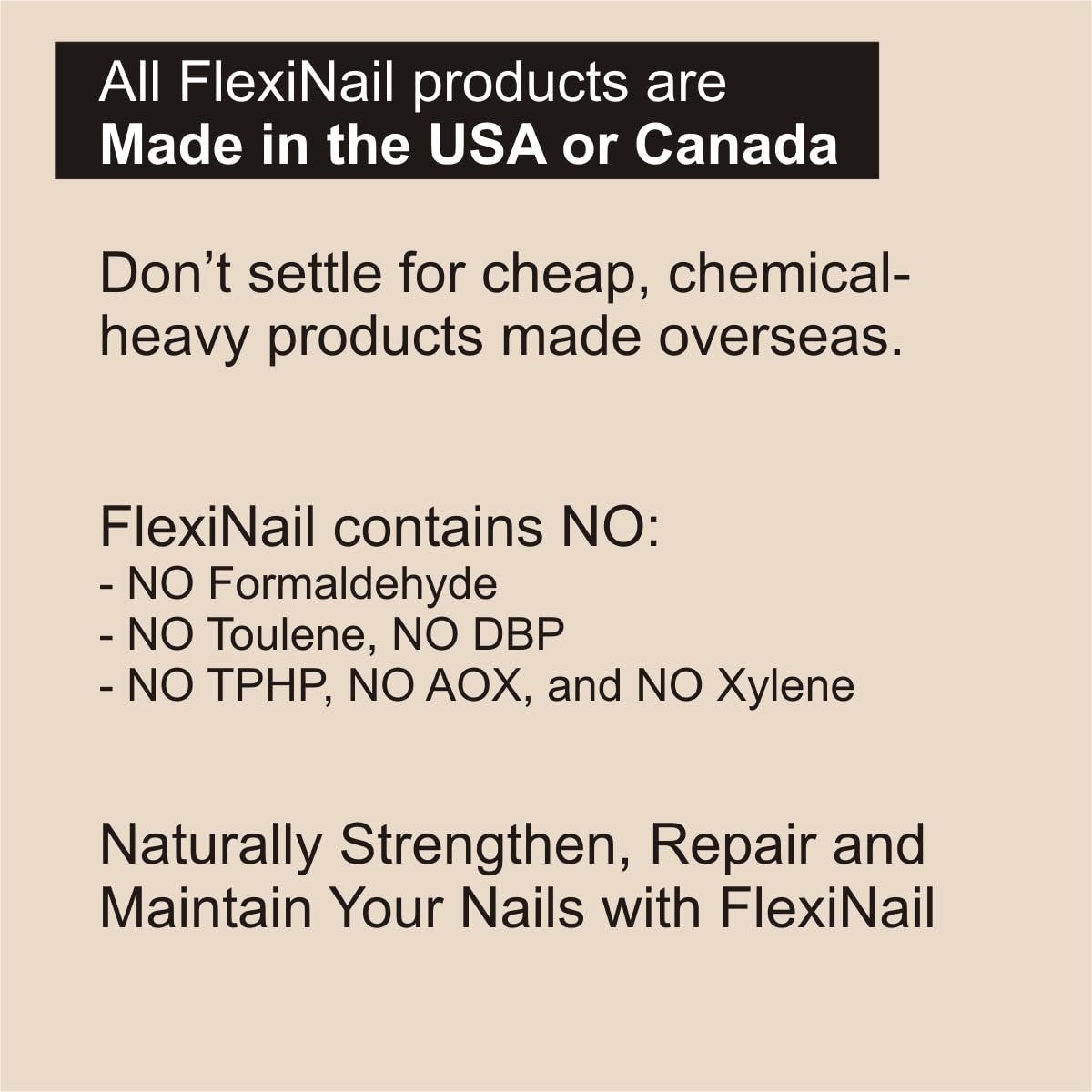Premium Nail Strengthener & Cuticle Conditioner for Weak, Peeling, Brittle, and Cracking Nails - FlexiNail Formula for Stronger, Healthier Nails | Perfect for Manicures, Nail Care Routine & Daily Hydration