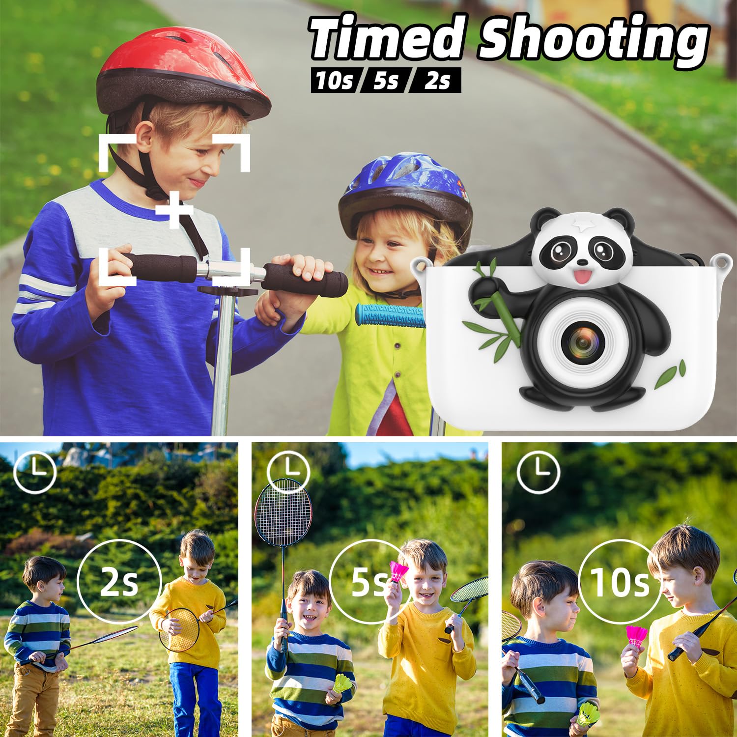 **Kids Digital Camera for Boys & Girls Age 3-8 - 64GB Memory Card Included - Perfect Christmas & Birthday Gift for Toddlers, Children, Sons, Daughters, Grandsons & Granddaughters - Capture Fun Moments at Parties, Travel & Family Events**