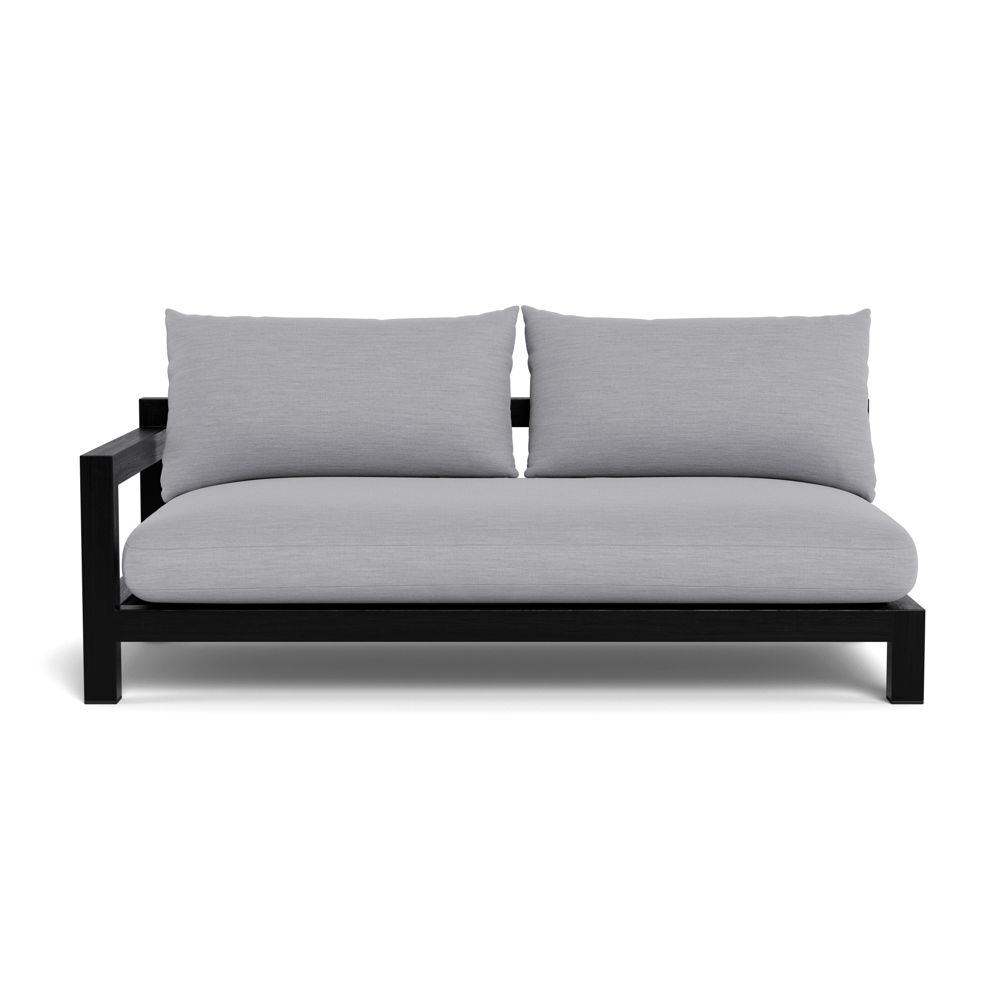 Pacific Teak 2-Seater Outdoor Patio Chair with Single Armrest - Perfect for Poolside, Garden, and Backyard Relaxation