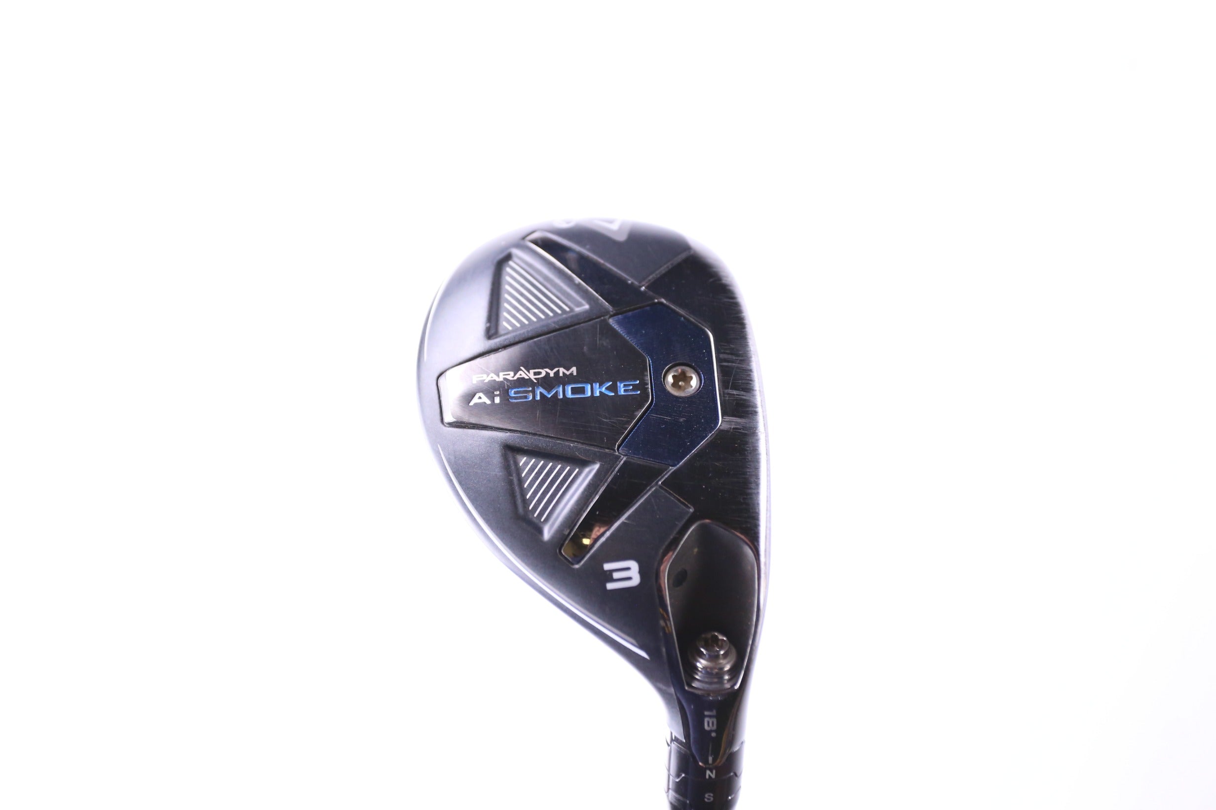 Used Callaway Paradym Ai Smoke 3H Hybrid Golf Club - 18° Right Handed Senior Flex - Perfect for High Launch & Forgiveness on Fairways & Roughs