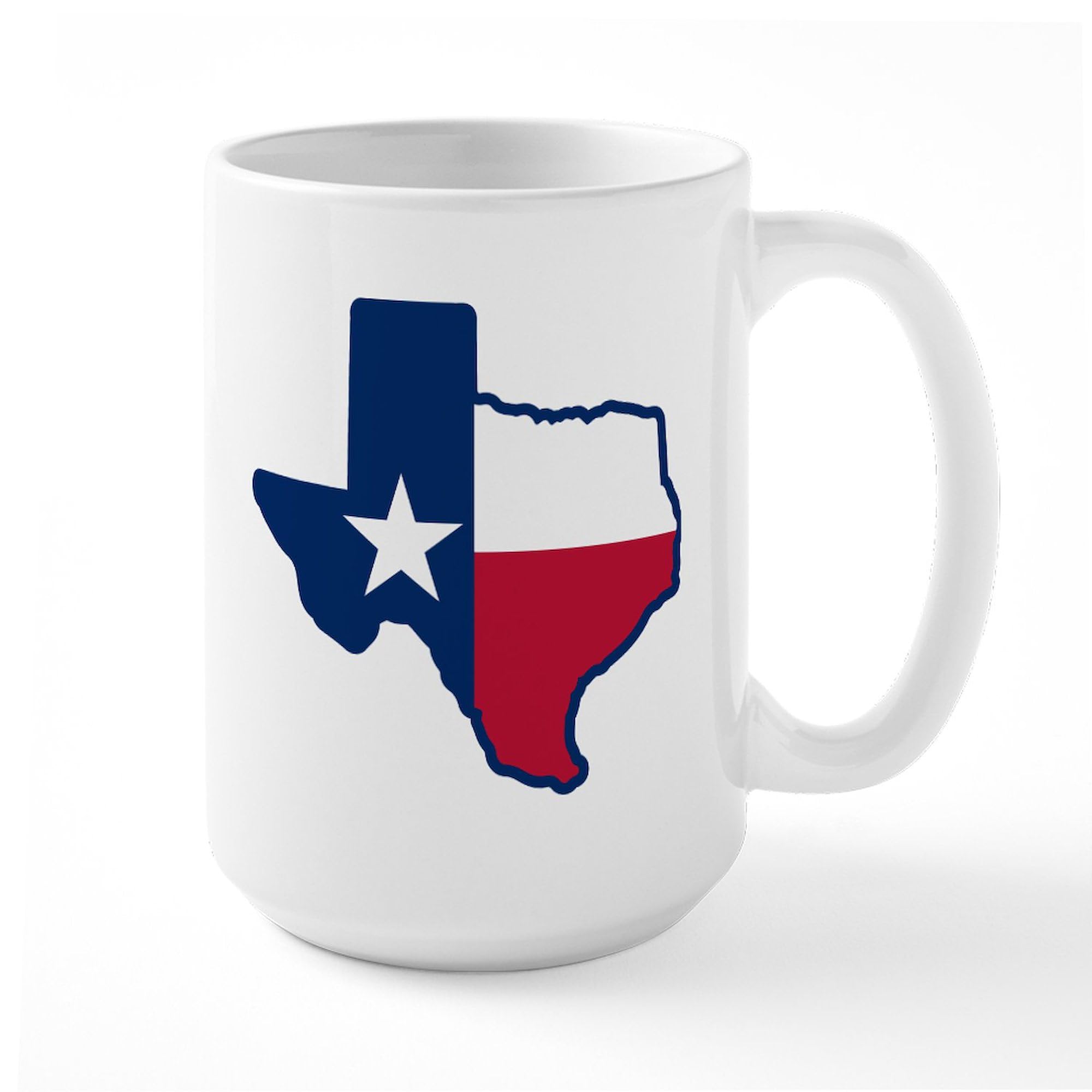 Texas Pride Ceramic Coffee Mug 15 oz (444 ml) - Durable & Stylish for Home, Office, or Gift - Perfect for Hot & Cold Beverages