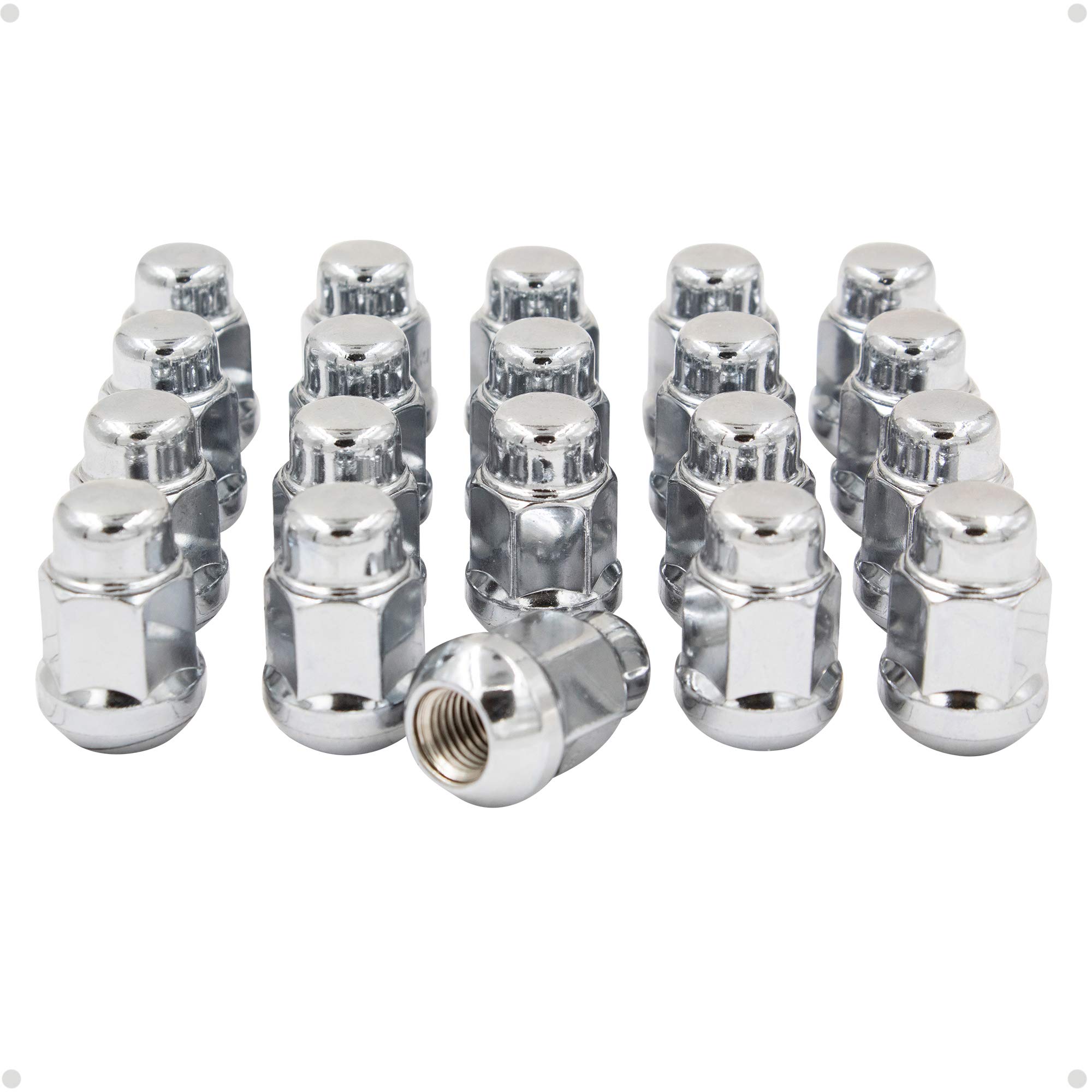 **12x1.5 OEM Ball Seat Lug Nuts Set of 20 - Compatible with 2016-2023 Honda HR-V (90381-SV7-A01) & 1998-2014 Honda Accord (611-138) - Durable Wheel Accessories for Secure Tire Installation & Road Safety**