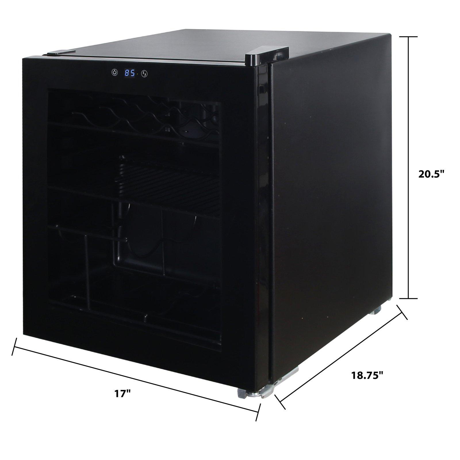 Avanti WBC16Z1BIS 15 Bottle / 60 Can Stainless Steel Wine & Beverage Cooler Refrigerator - Perfect for Home Bar, Kitchen, or Entertainment Spaces