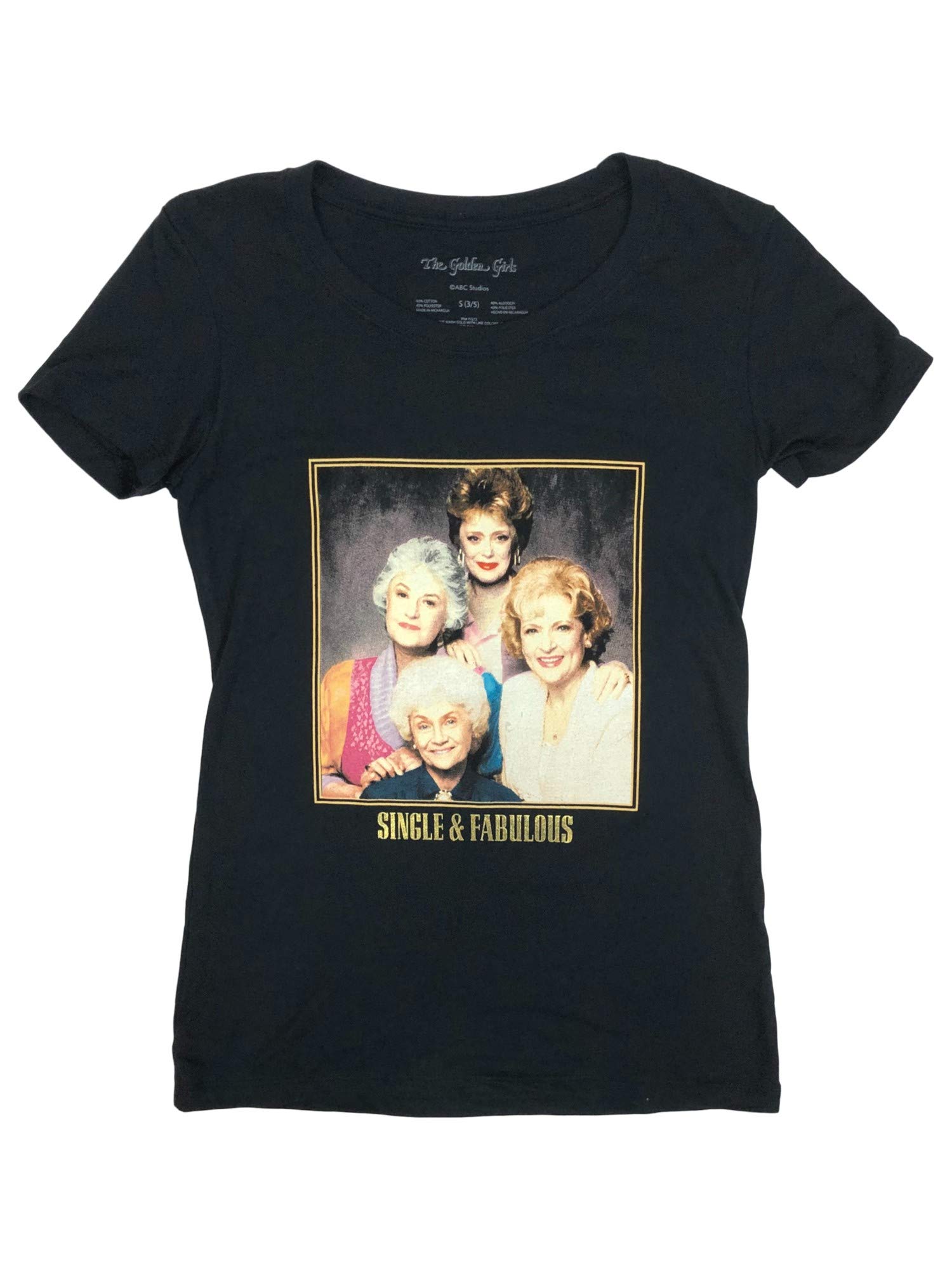 Junior Women's Black Single & Fabulous Tee Shirt - Stylish Casual T-Shirt for Everyday Wear & Outings