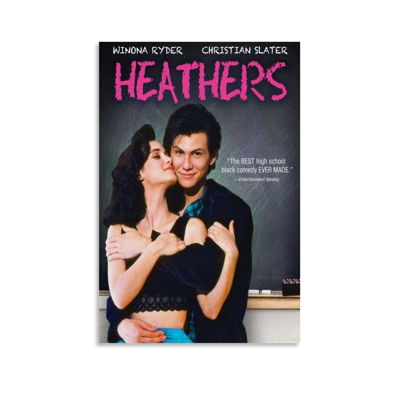 Heathers Vintage Movie Poster - 90s Aesthetic Canvas Wall Art (20x30inch/50x75cm) - Perfect for Home, Office & Bedroom Decor - Unique Gift Idea for Movie Lovers & Retro Enthusiasts