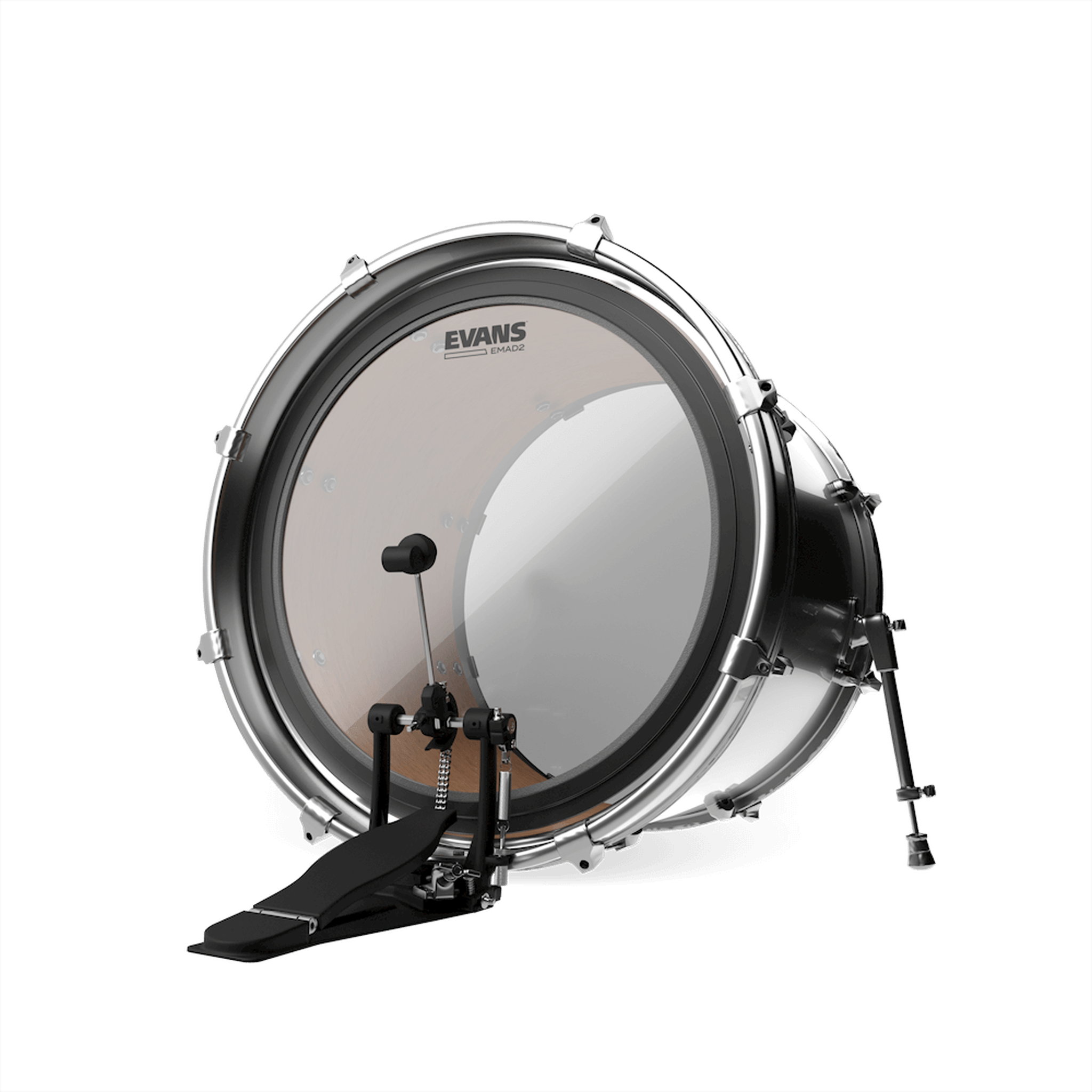 EVANS EMAD2 Clear Bass Drum Head 24 Inch - Premium Drum Skin for Enhanced Sound & Durability - Perfect for Live Performances, Studio Recording & Drum Kits