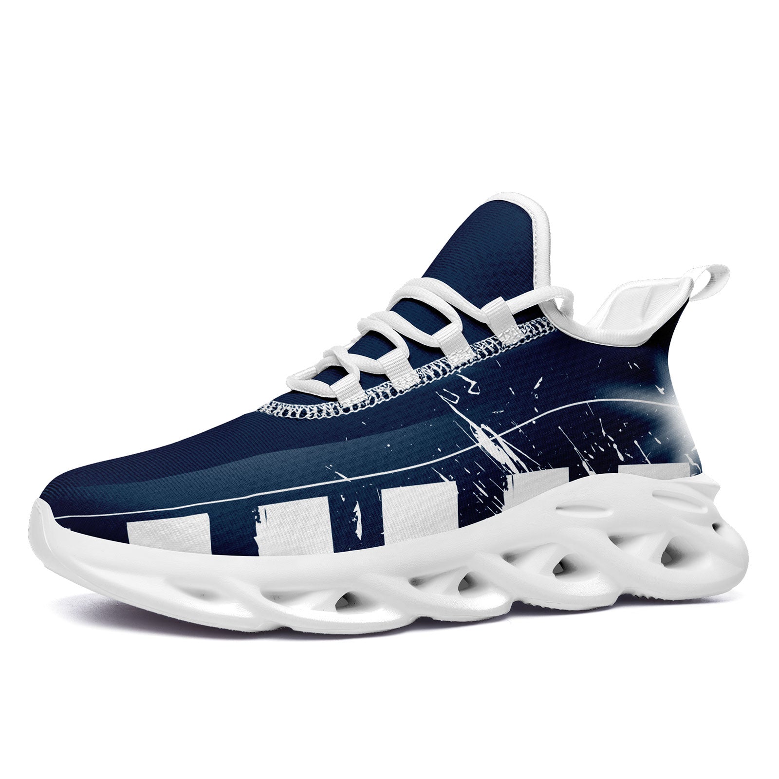 Custom Blue & White Dallas MaxSoul Shoes and Hat Set - Personalized Sneakers & Cap Combo for Men & Women - Perfect for Sports, Streetwear, and Fan Gear