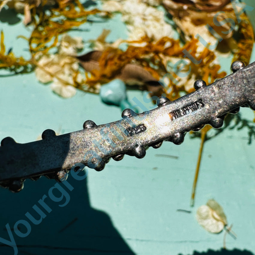 Sterling Silver Southwestern Style Turquoise Row Bracelet for Women - Handmade Native American Jewelry - Perfect for Boho Fashion, Festivals & Gift Giving