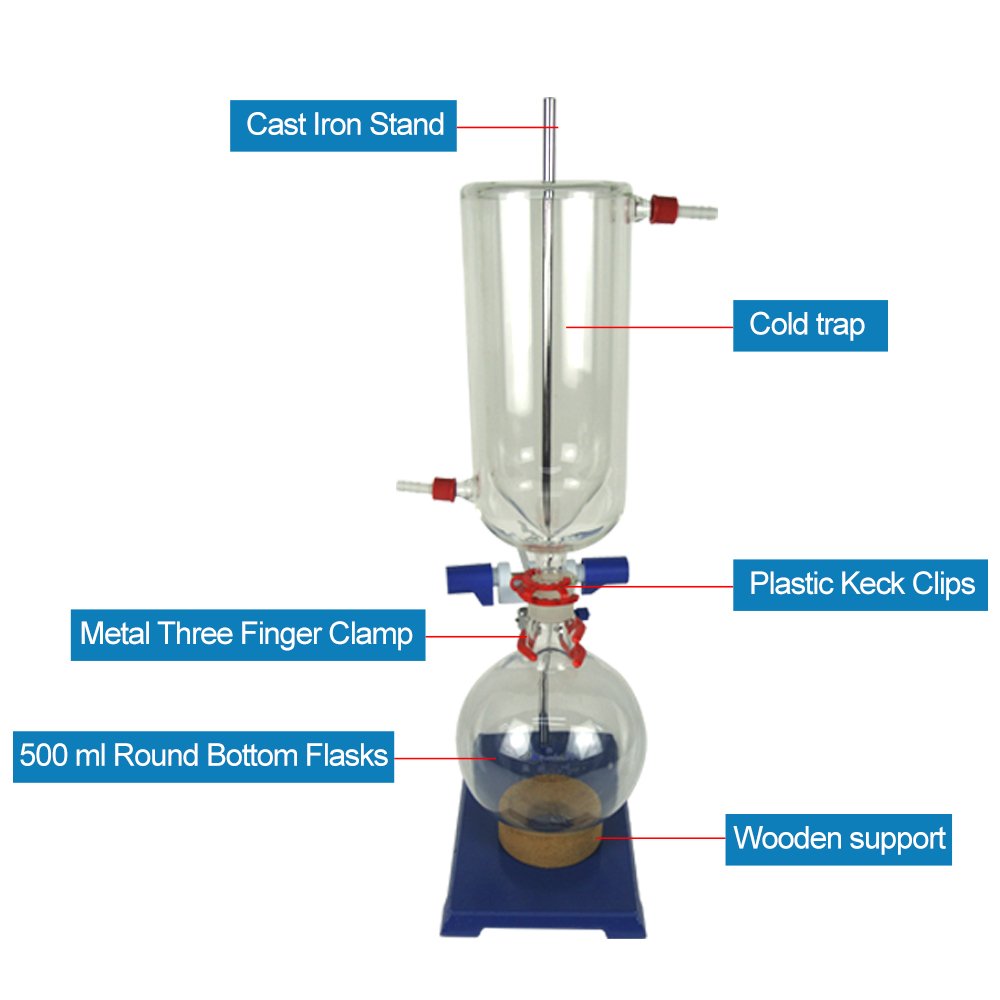 5L Short Path Distillation Kit Complete Set with 5L Cooling Chiller & 2XZ-2 Rotary Vane Vacuum Pump | Lab Distillation Apparatus for Essential Oil Extraction, CBD Purification & Chemical Processing | Professional Vacuum Distillation Equipment for Home Labs & Research Facilities