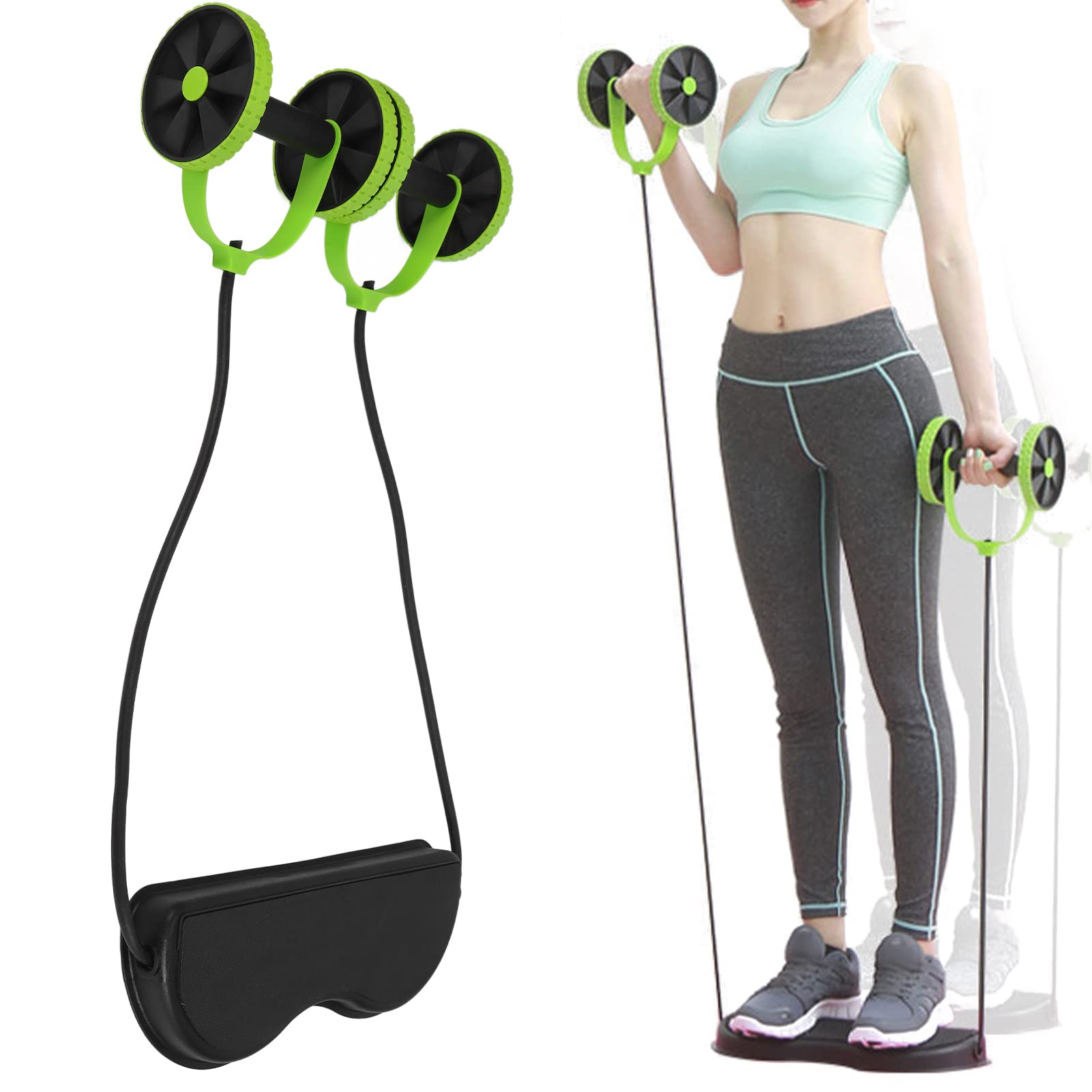 Brrnoo Ab Roller Wheel for Core Workouts - Multifunctional Home Gym Equipment for Abs, Arms & Full Body Toning - Perfect for Men & Women Home Fitness - Great for Small Spaces & Apartment Workouts