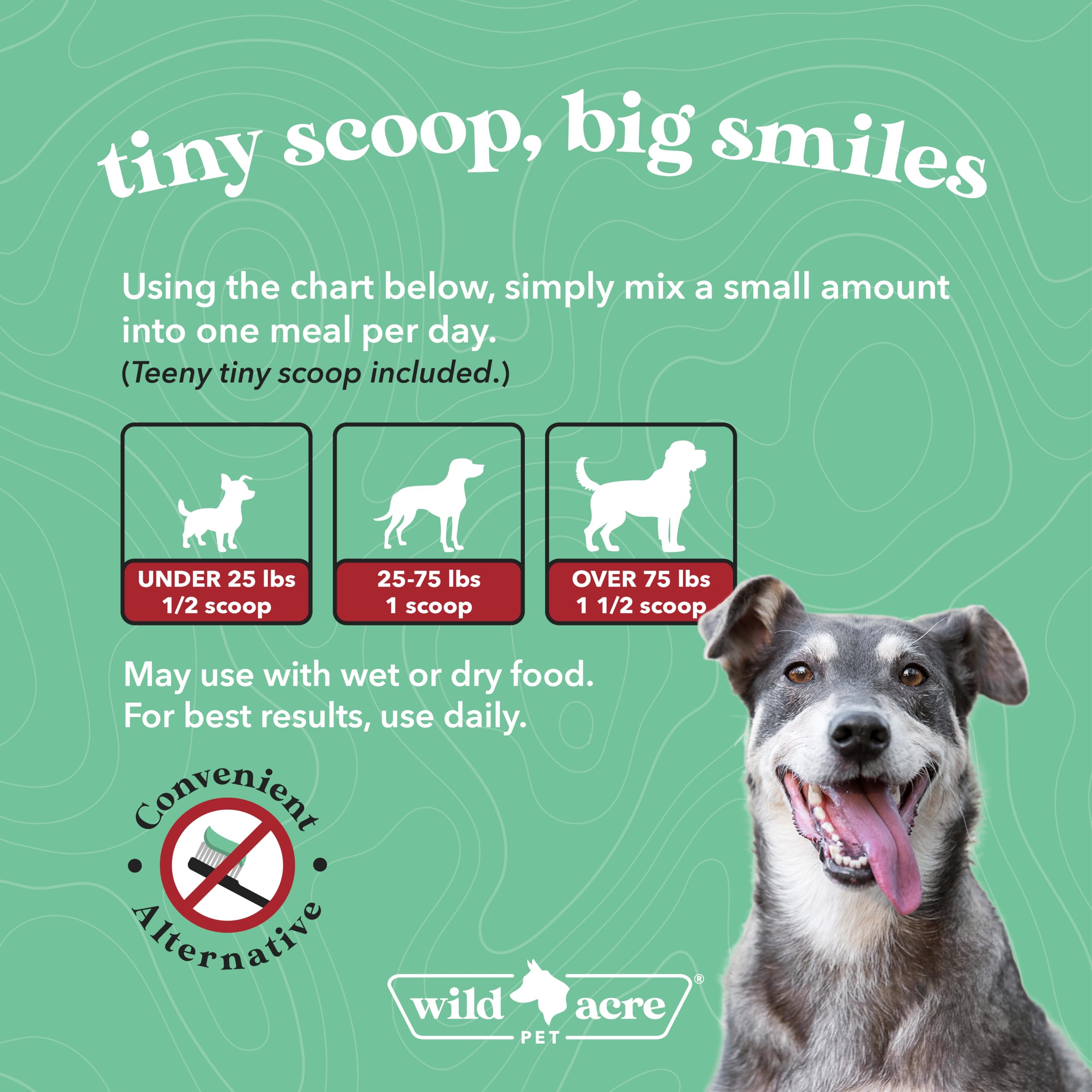 Natural Dog Dental Powder for Fresh Breath - Plaque & Tartar Remover with Probiotics | Teeth Cleaning & Oral Care for Dogs | Perfect for Daily Use & Vet Visits