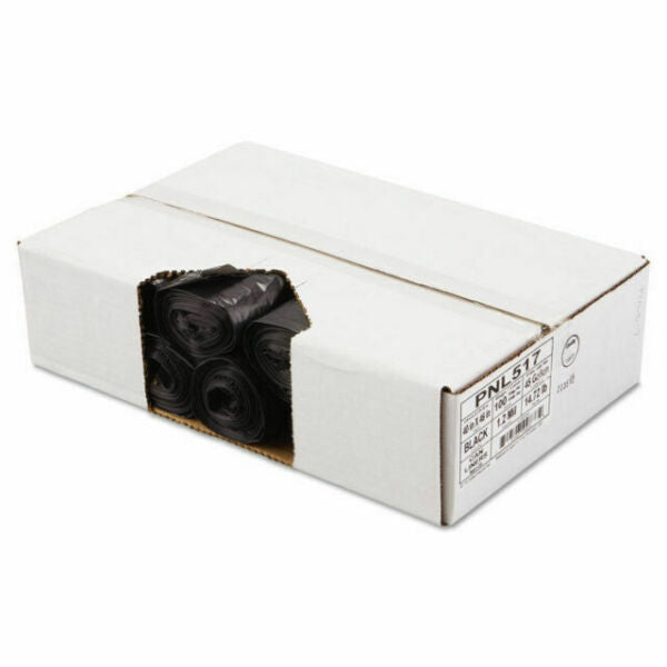 Extra Heavy Duty Black Low Density Trash Can Liner Rolls - Perfect for Large Garbage Bins, Commercial Use & Outdoor Cleanups