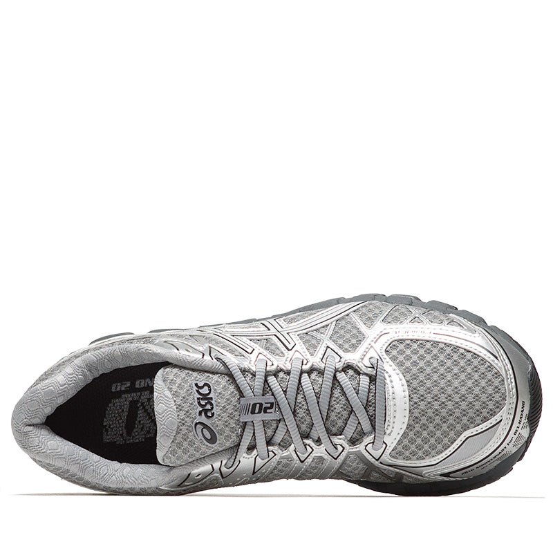 ASICS Gel-Kayano 20 Running Shoes for Men - Gravel/Pure Silver | Stability & Cushioning | Perfect for Marathon Training & Long-Distance Running