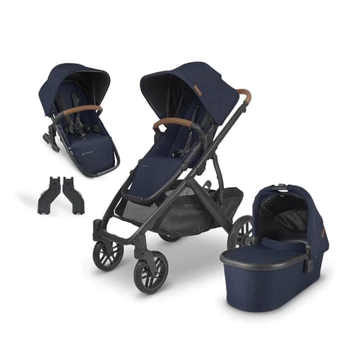 UPPAbaby Vista V2 Full Size Double Stroller with Accessories - Lightweight Travel Stroller for Twins or Siblings - Perfect for City Walks, Shopping & Family Outings