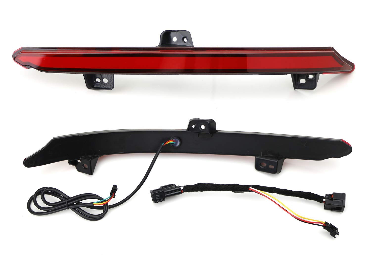 iJDMTOY Red LED Bumper Reflector Lights for 2018-2022 Honda Accord Sedan - Tail/Brake Lights, Turn Signals & Rear Fog Lamps - High Visibility Safety Upgrade for Night Driving & Bad Weather Conditions